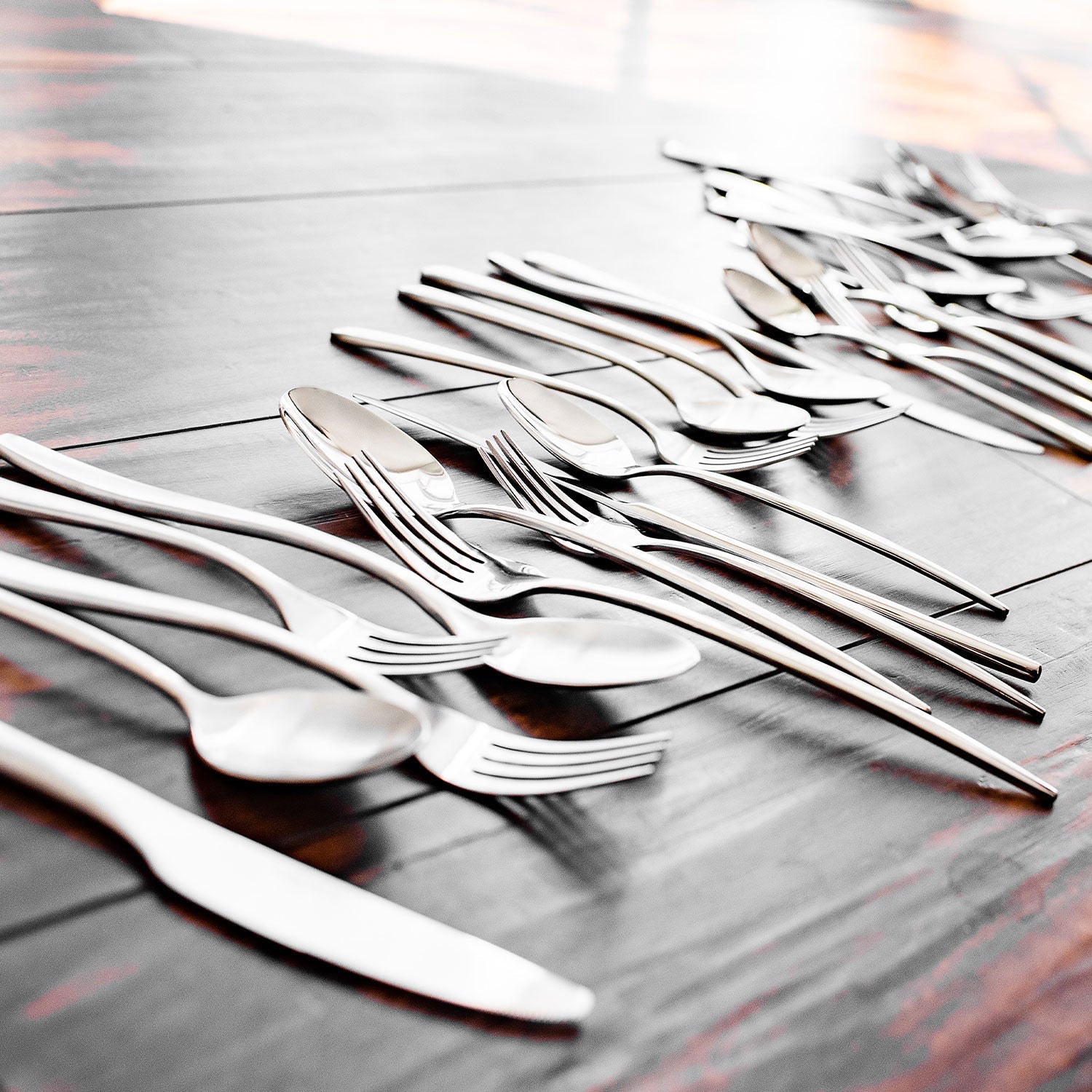 Averie 20-Piece Satin Flatware Set - Stainless Steel Silverware for Everyday Dining, Dinner Parties & Special Occasions
