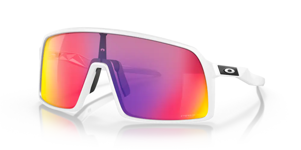 Oakley Sutro S Matte White Sunglasses with Prizm Road Lenses - Cycling, Running & Outdoor Sports Eyewear