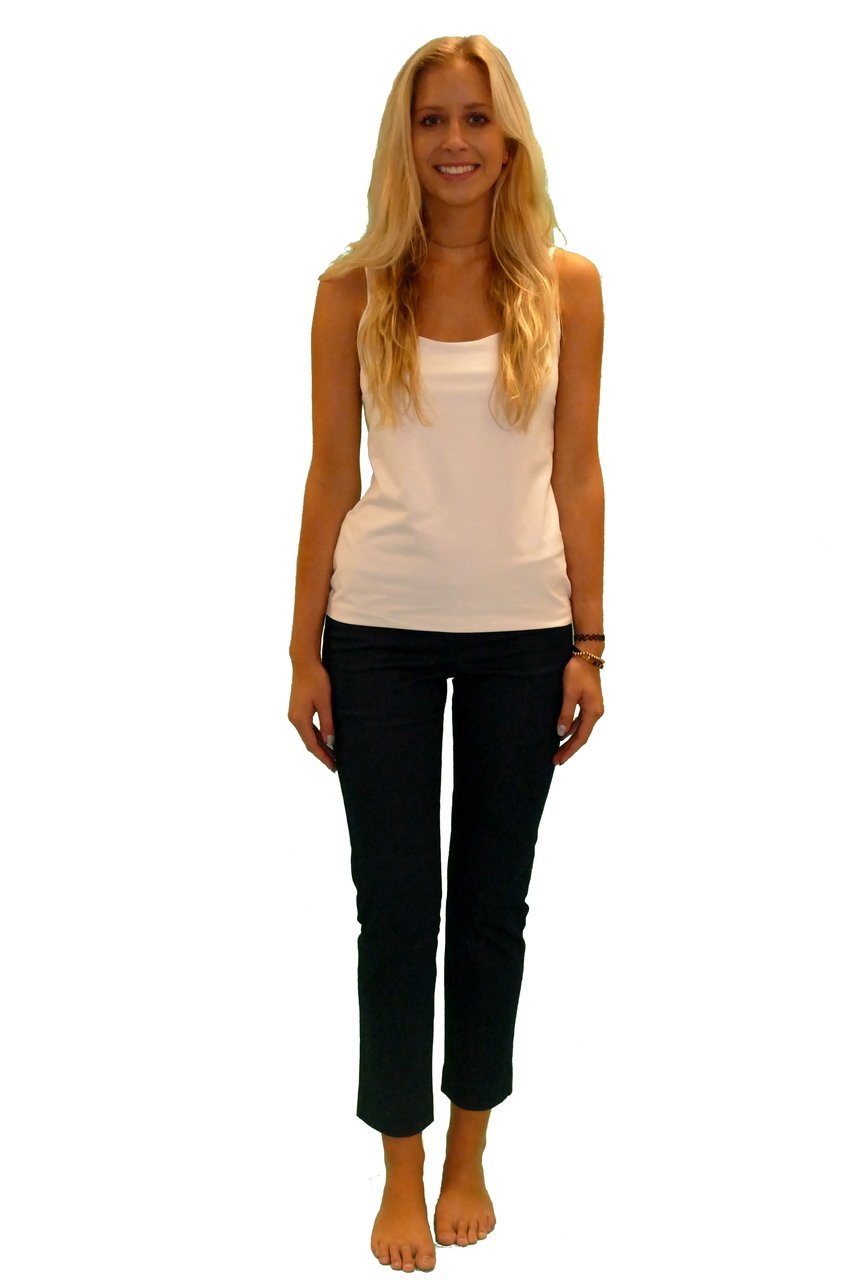 Krazy Larry Women's Stretchy Pull-On Ankle Pants - Comfortable Casual Work Pants for Office, Travel & Everyday Wear