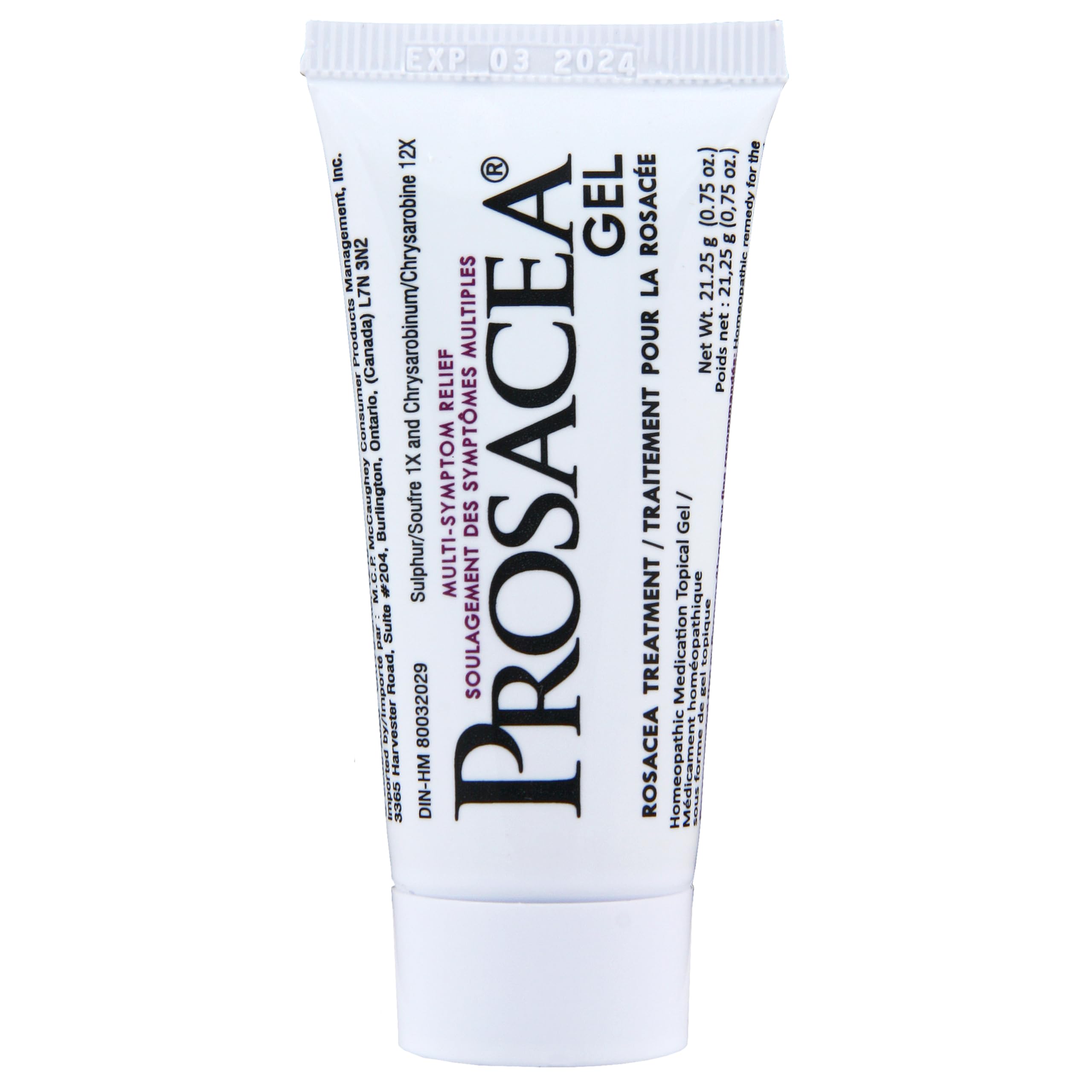 Prosacea Rosacea Treatment Gel for Redness & Bumps - 0.75 oz Medicated Face Cream - Soothes Sensitive Skin & Redness Relief - Perfect for Daily Skincare Routine & Dermatologist Recommended Care