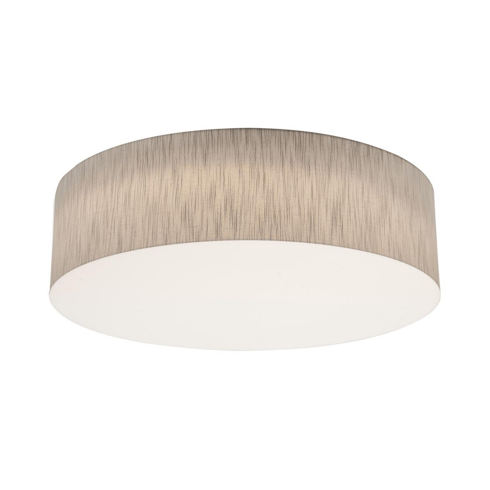 24 LED Flush Mount Ceiling Light with Jute Finish & Battery Backup - Modern Dimmable Fixture for Bedroom, Kitchen, Hallway & Closet Lighting