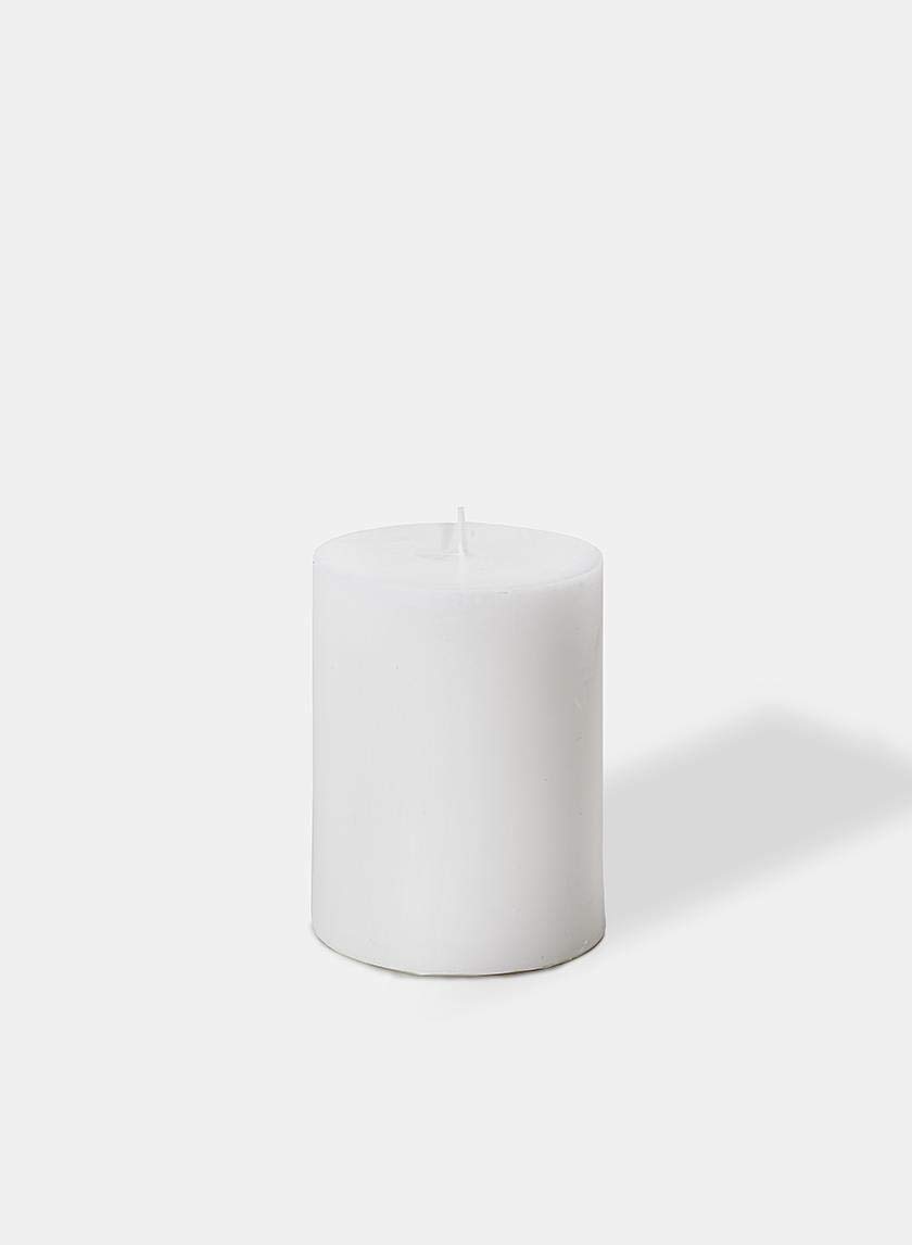 Set of 12 White Pillar Candles 3