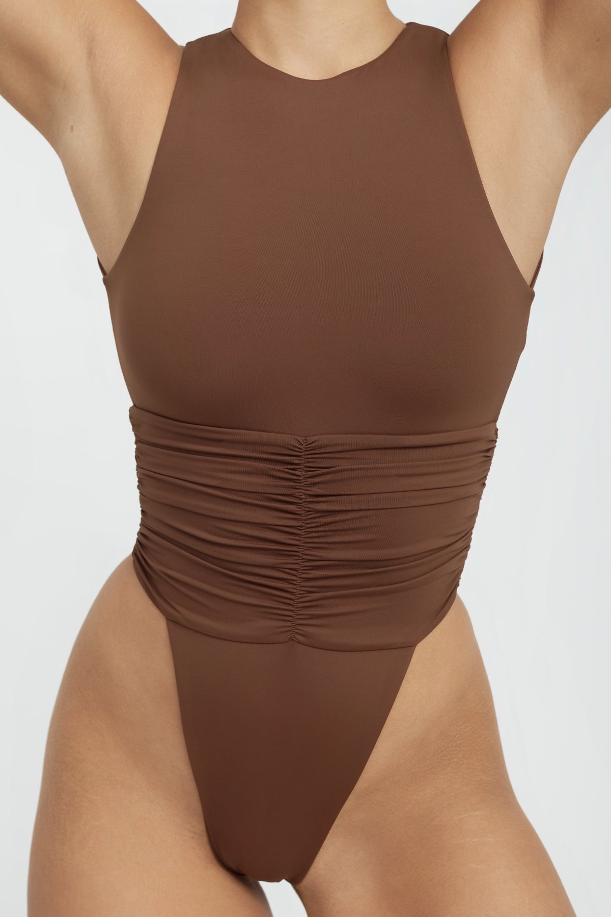 Jace Thong One Piece Chocolate - High-Quality Swimwear for Men - Perfect for Beach, Pool, and Summer Vacations