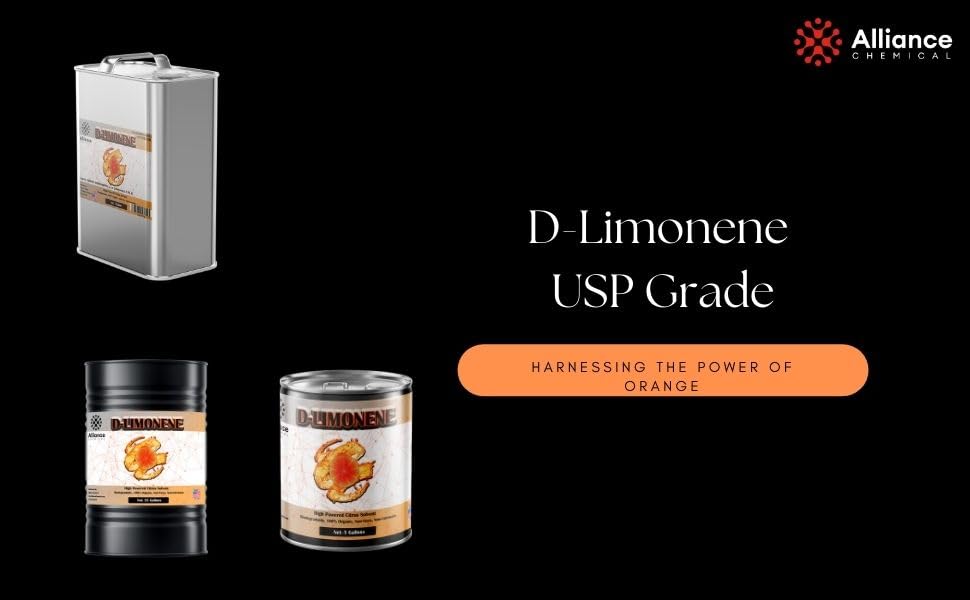 Premium D-Limonene Orange Oil - 1 Gallon USP Food Grade & Kosher Certified - All Natural Citrus Solvent, Degreaser & Extraction Agent - Perfect for Cleaning, DIY Projects & Essential Oil Blending