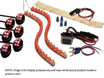Buztronics Street FX Pro Light Kit - Black Case with Blue LED Lights (1044660) for Car, Truck, and Motorcycle Customization