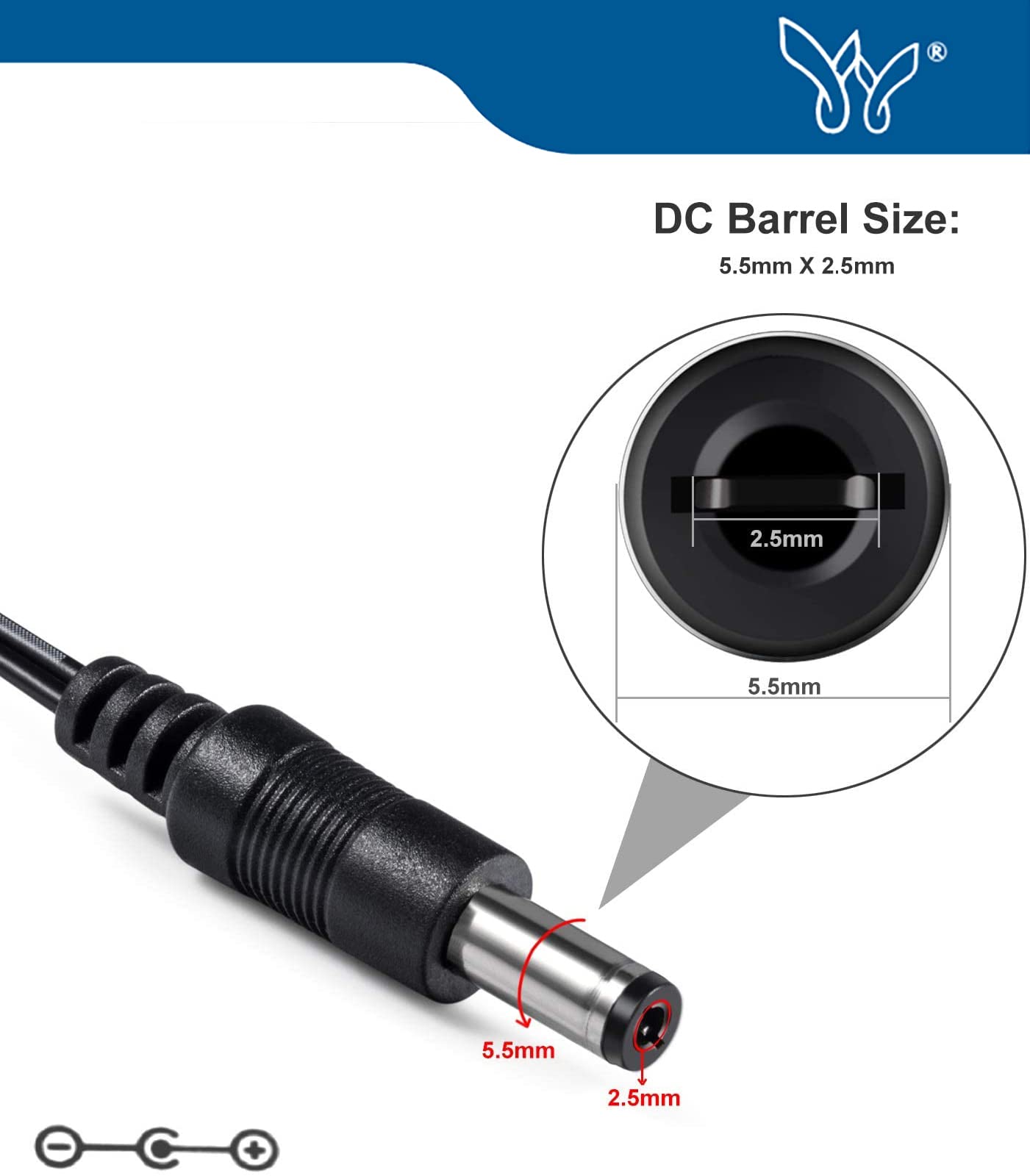 6V 2A Power Adapter 100-240V AC to DC Converter with 5.5x2.5mm Tip - Universal Power Supply for Arm Blood Pressure Monitor, Soap Dispenser, Trash Can, Doorbell, Alarm, Shaver, Lamp, Clock, Baby Monitor & Swing - Perfect for Home, Office & Medical Devices