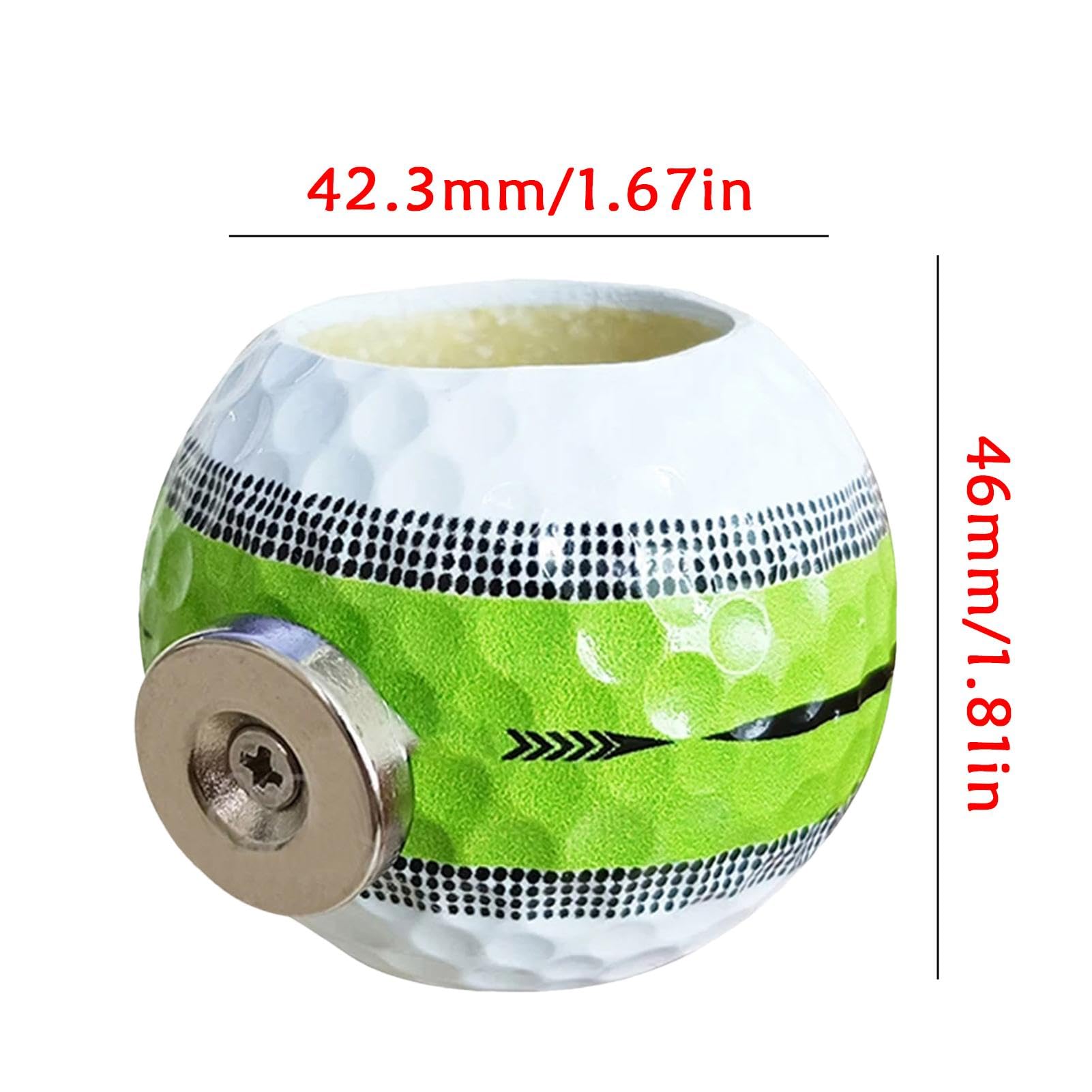 Magnetic Golf Ball Cigarette Holder - Portable & Secure Golf Cart Accessory for Golfers | Perfect for On-Course Smoking Breaks & Golf Outings