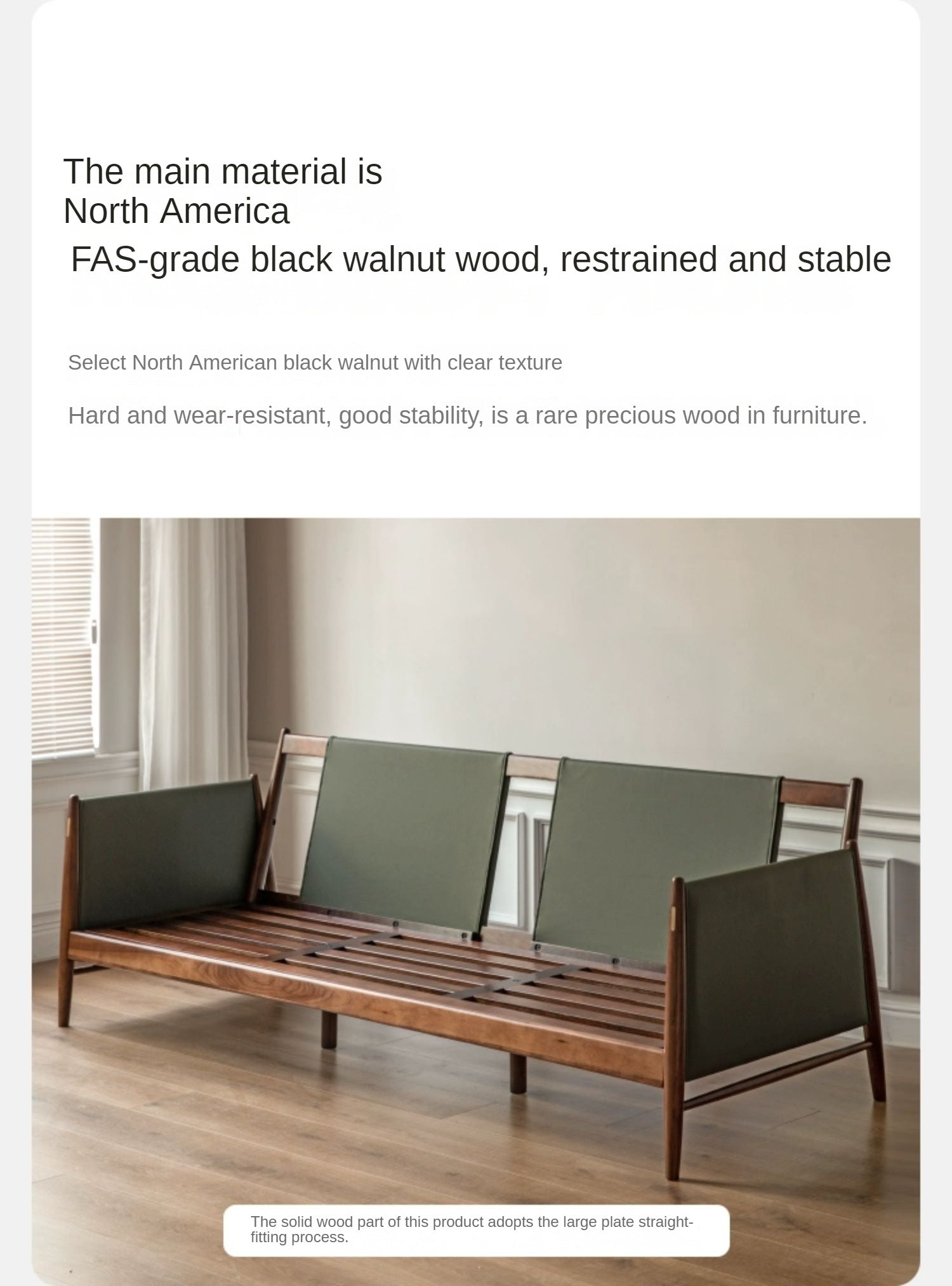 Premium Black Walnut Solid Wood Armchair - Handcrafted Modern Dining Chair - Sturdy & Comfortable for Home, Office, Restaurant Use