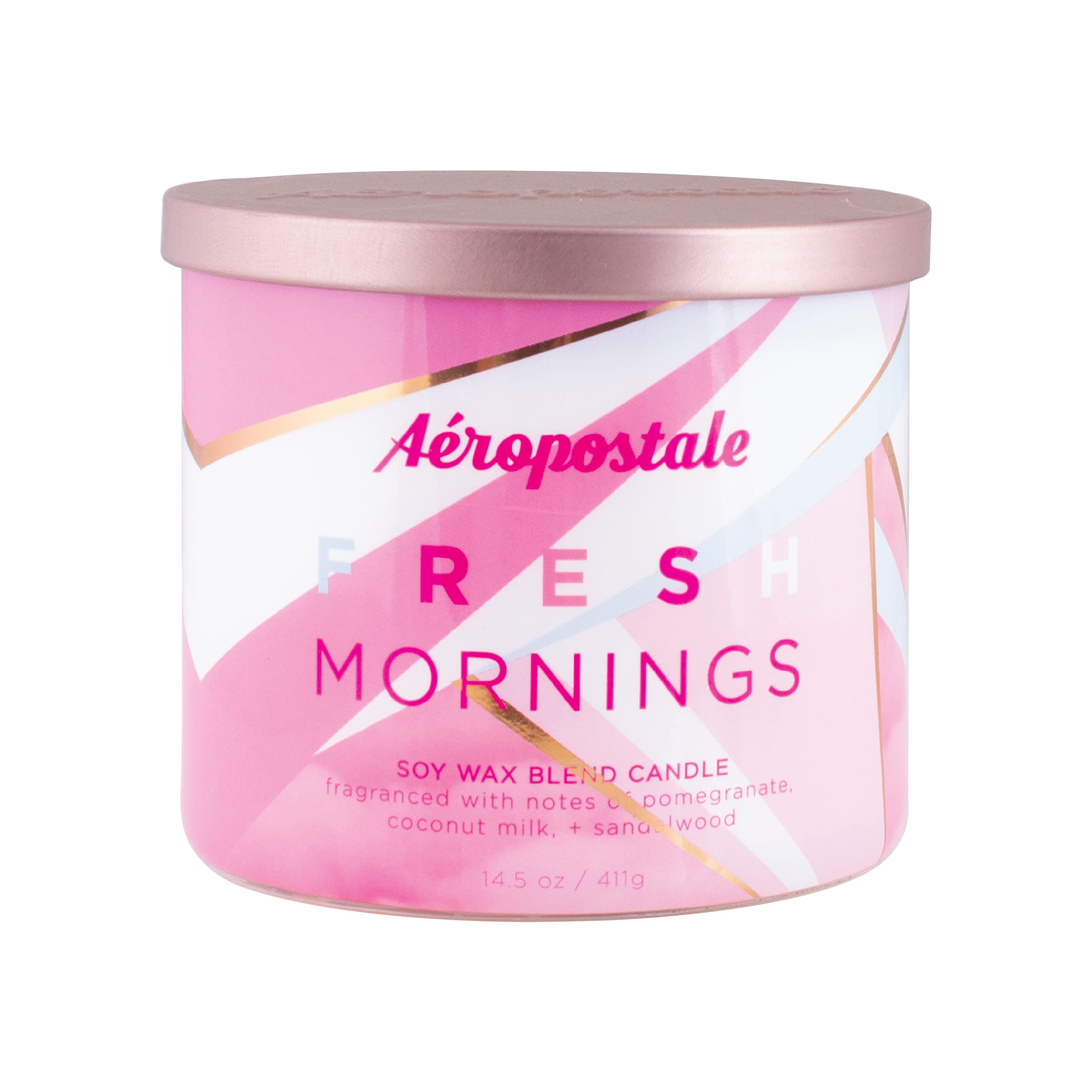Aeropostale Scented Soy Candle - Fresh Mornings Fragrance, Long-Lasting Aromatherapy for Home, Office & Relaxation | Perfect for Gifts, Meditation & Stress Relief