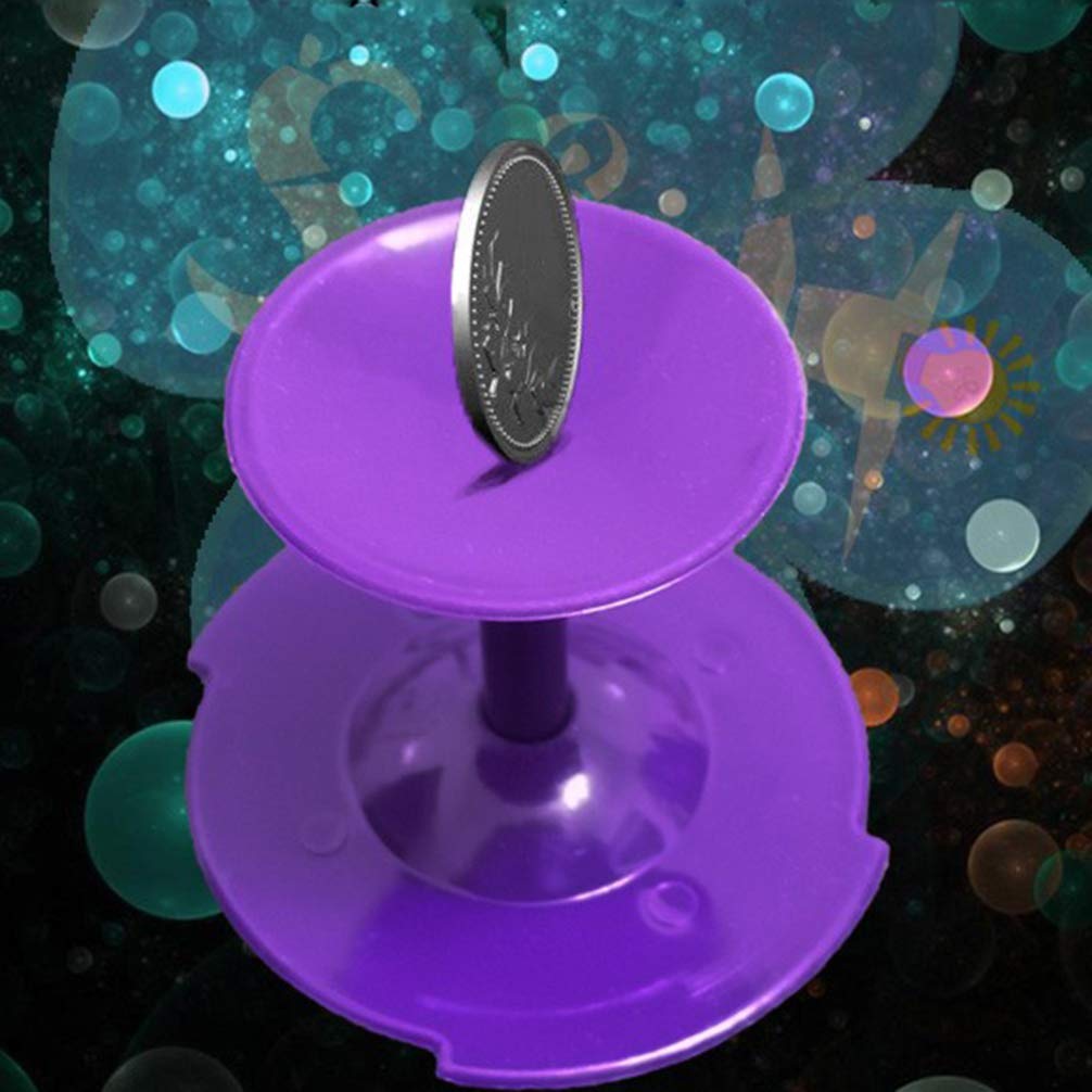Creative Kids Spin Piggy Bank - Money Saving & Coin Collection Box for Children (Purple) | Fun Financial Learning Toy for Boys & Girls | Birthday Gift & Home Decor