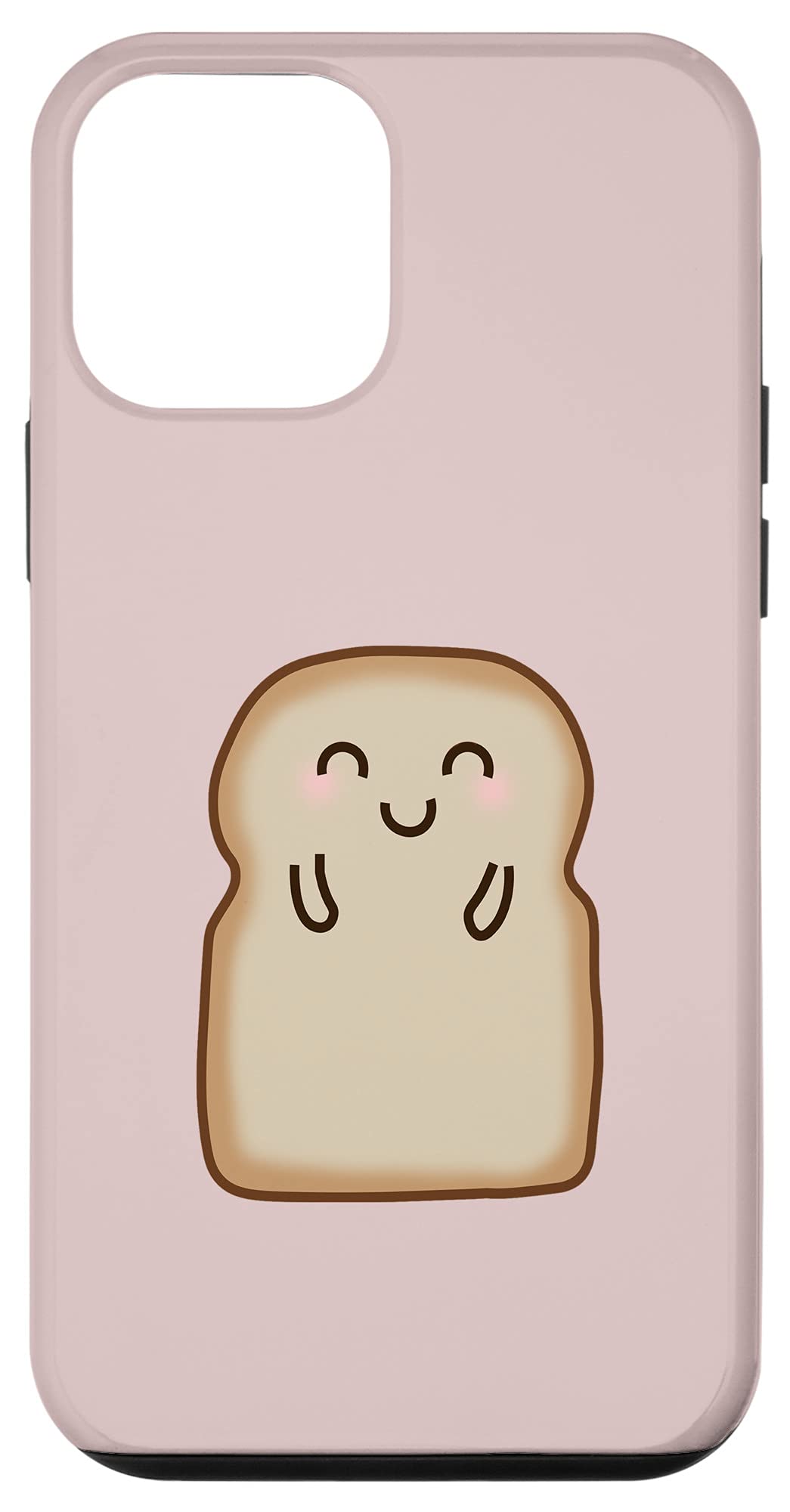 Cute iPhone 12 Mini Toast Bread Phone Case - Breakfast Themed Kawaii Protective Cover for Girls & Teens - Perfect for School, Work & Daily Use