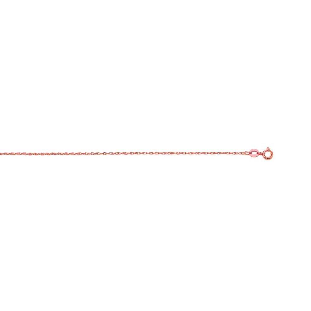 14K Gold .85mm Machine Rope Chain Necklace - Durable Carded Jewelry for Men & Women - Perfect for Everyday Wear, Gifts & Special Occasions