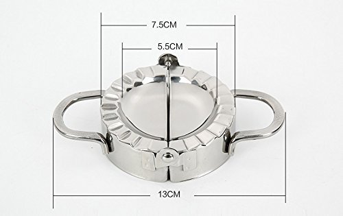 Stainless Steel Dumpling Maker Machine - Dough Press for Ravioli, Pierogi & More | Perfect for Home Cooking, Restaurants & Meal Prep
