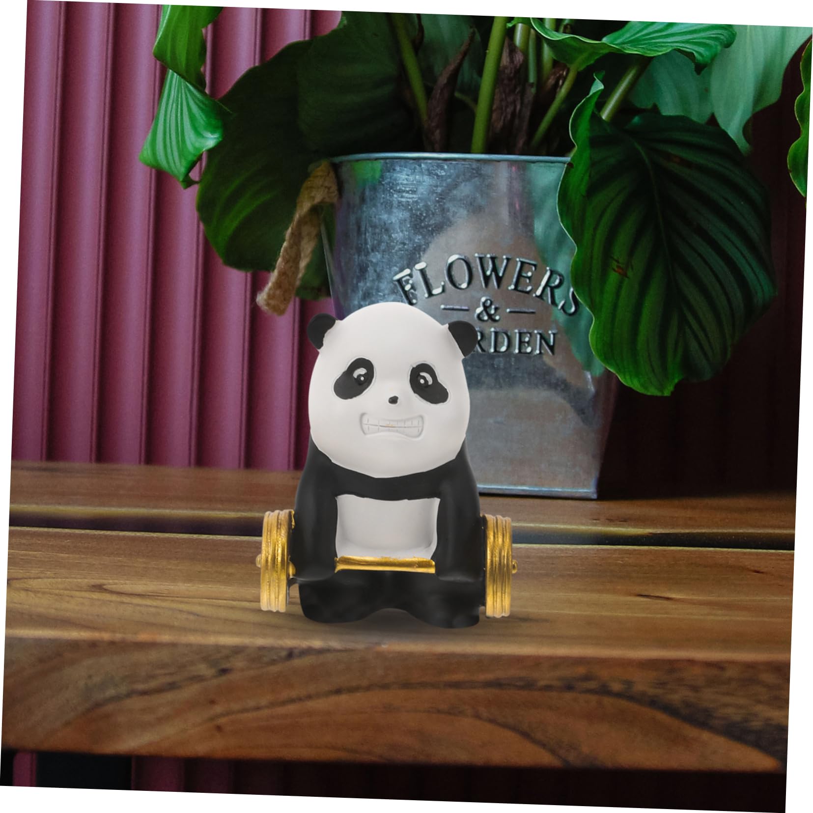 Toddmomy 4-Piece Cute Panda Resin Figurines Set - Mini Panda Statue Decor for Desktop, Tabletop, Home & Party - Perfect for Nursery, Office Desk, Bookshelf, and Gift Giving