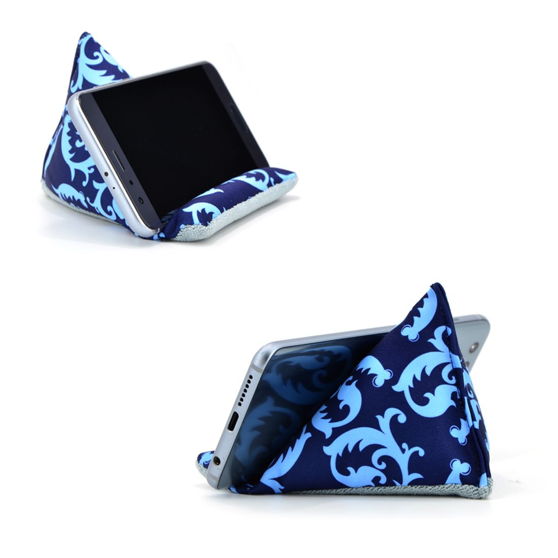 Fabric Phone Stand for iPhone 13/14 - Desk Holder & Pillow Support for Comfortable Viewing
