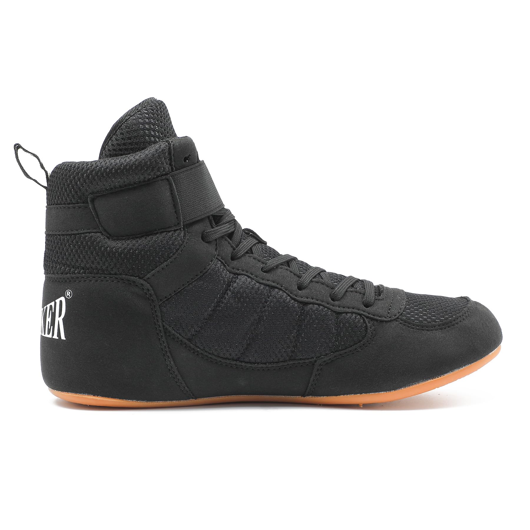 **HIKLDK Men's Wrestling Shoes - Black Boxing & Wrestling Shoes for Men - Perfect for Training, MMA, and Martial Arts**