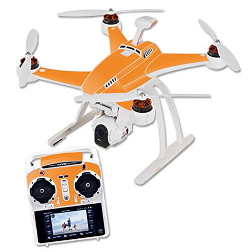 MightySkins Compatible with Blade Chroma Drone - Durable Vinyl Wrap Skin Cover Sticker in Solid Orange - Easy to Apply, Protects Your Quadcopter - Perfect for Outdoor Flying and Aerial Photography
