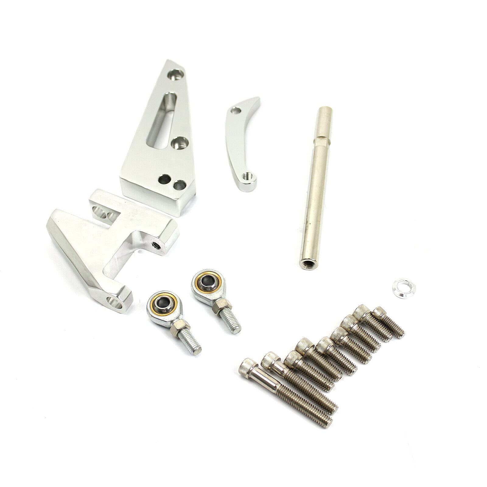 GHQKBTT SBC 350 Short Water Pump SWP Aluminum Alternator Bracket Kit - Polished Finish for Chevy Small Block Engine - Perfect for Engine Upgrades & Performance Builds