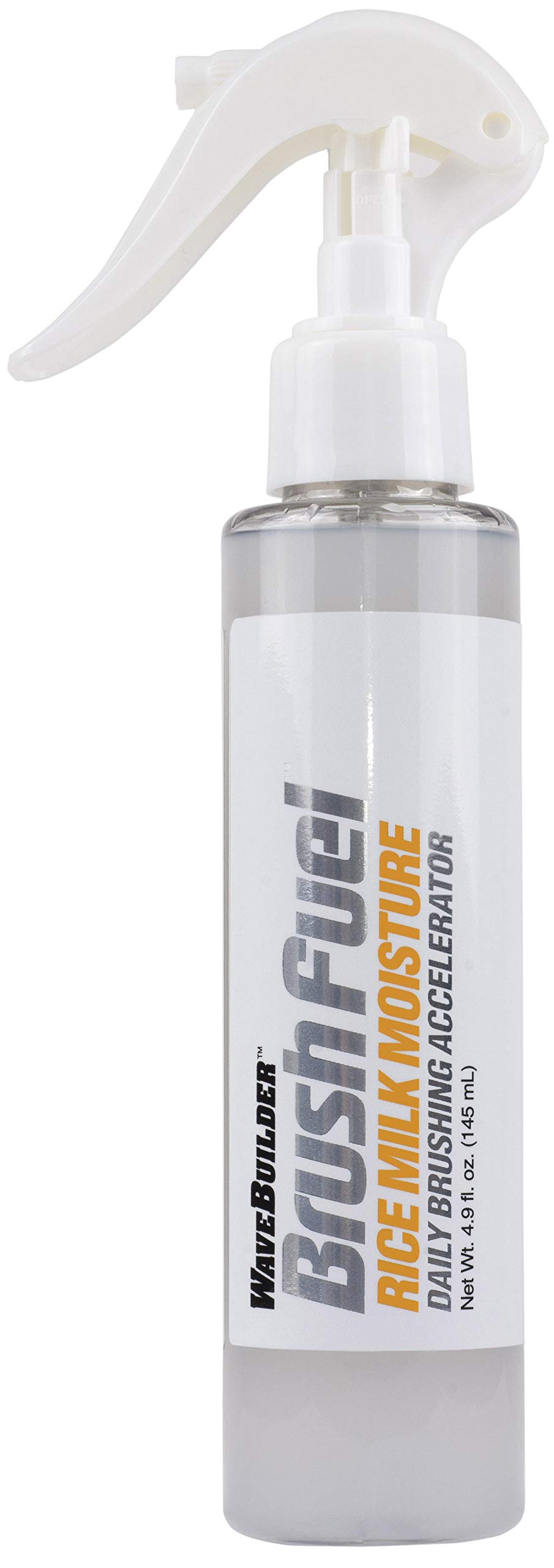 Wavebuilder Brush Fuel Rice Milk Moisture - 8oz Hair Styling Cream for Curly & Natural Hair - Pack of 1 - Perfect for Daily Hydration & Frizz Control