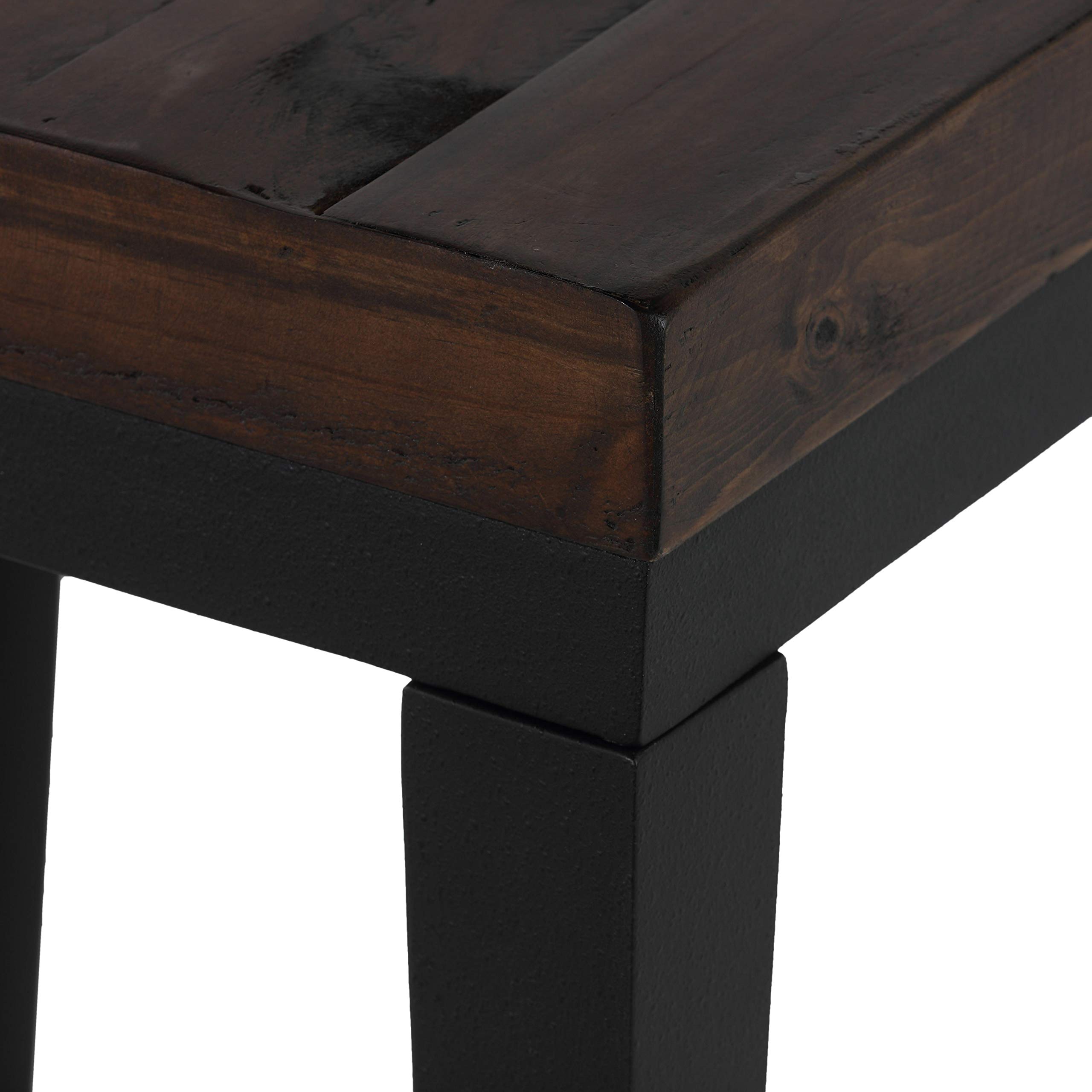 Cortesi Home Omaha Coffee Table - Brown Wooden Living Room Table for Home Decor, Sofa Centerpiece, and Family Gatherings