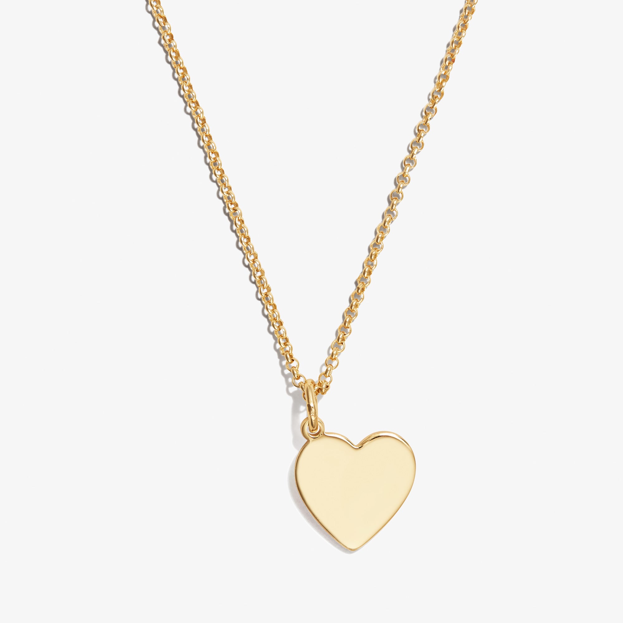 Heart Charm Necklace for Women - 21 Inch Gold/Silver Stainless Steel Pendant Necklace - Perfect for Valentine's Day, Anniversary & Romantic Gifts