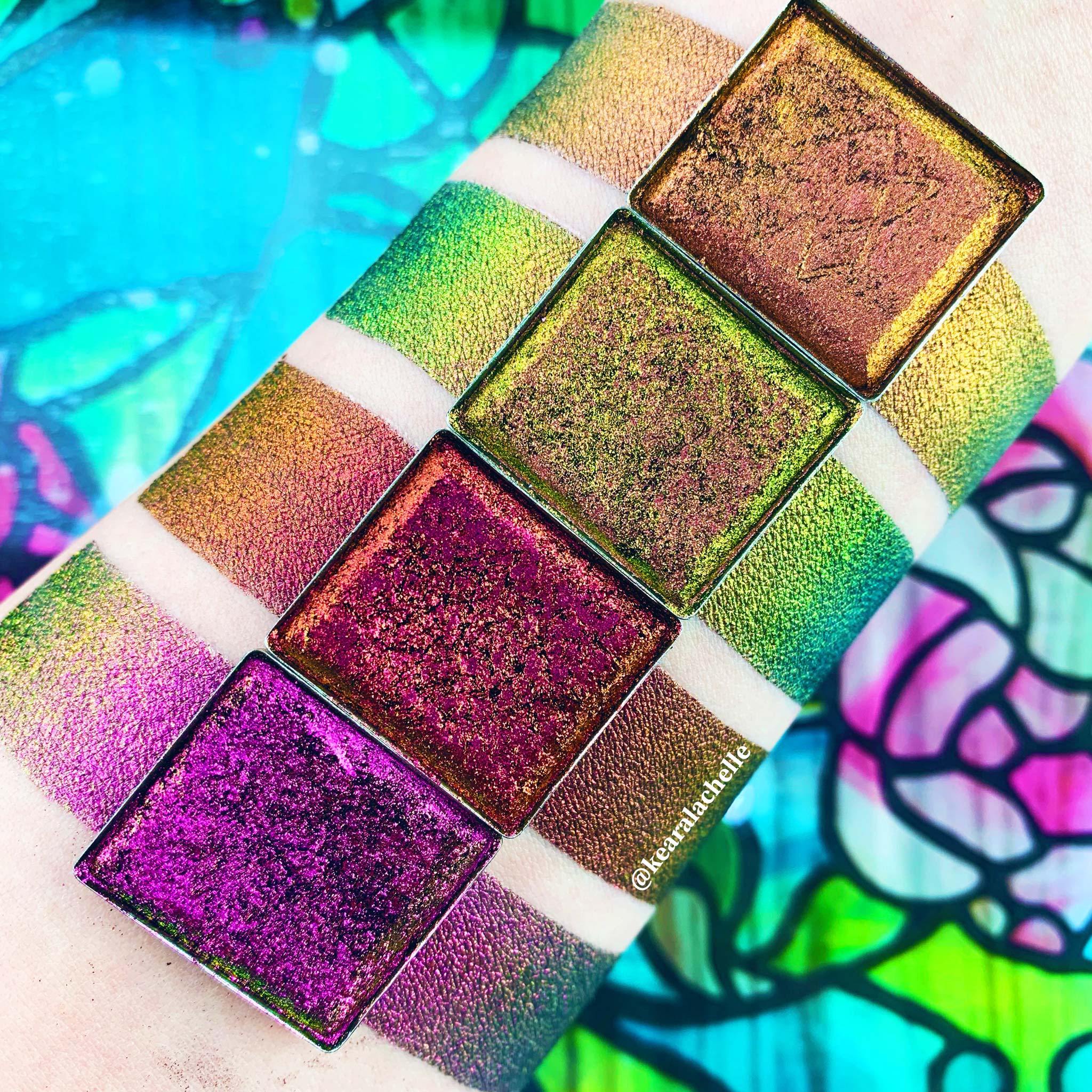 Multichrome Eyeshadow Palette - Jewel-Toned Shimmer & Metallic Finish for Stunning Eye Makeup | Perfect for Parties, Night Out & Special Occasions