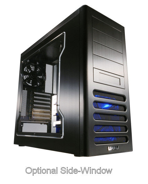 Lian Li PC-7FB Aluminum Mid Tower Computer Case - Black with Optional Window Panel for Gaming PC Builds & High-Performance Systems