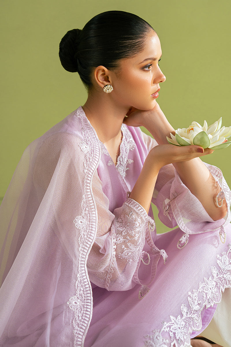 LAVENDER BLISS 2 PC SET (SHIRT & DUPATTA) - Elegant Indian Ethnic Wear for Women, Perfect for Weddings, Festivals & Special Occasions