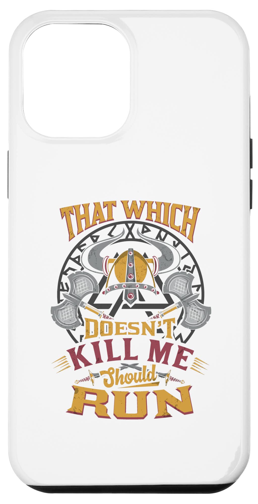 iPhone 12 Pro Max Case - Nordic Viking Design for Men | Durable Phone Cover with Viking Saga Art | Perfect for Travel, Work & Daily Use