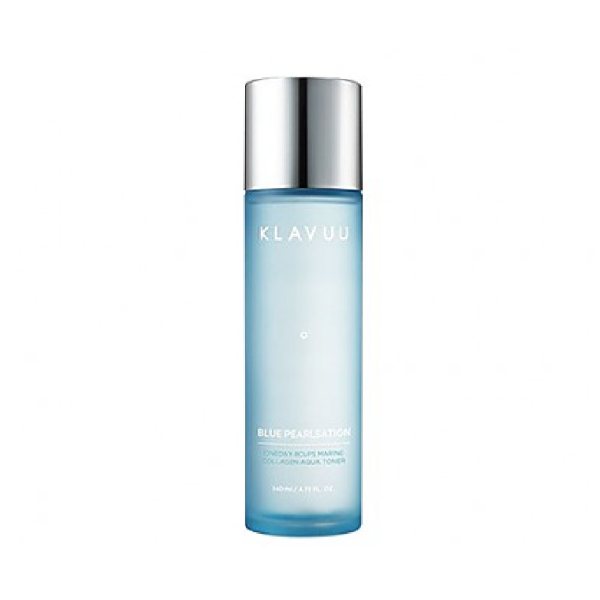 Klavuu Blue Pearlsation Marine Collagen Aqua Toner - Hydrating Facial Toner with 8 Cups Collagen for Glowing Skin | Daily Skincare Routine, Morning & Night Hydration