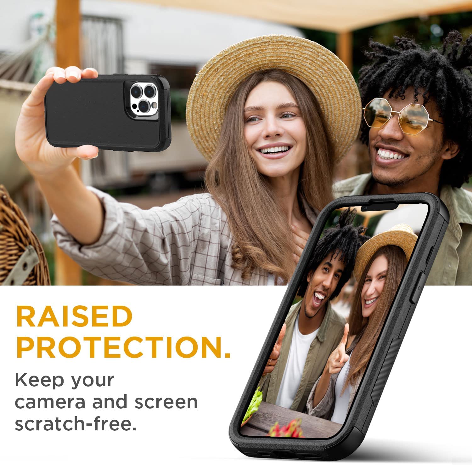 iPhone 14 Pro Shockproof Case - Heavy Duty Protective Cover for Drop Protection | Perfect for Outdoor Activities, Travel & Everyday Use
