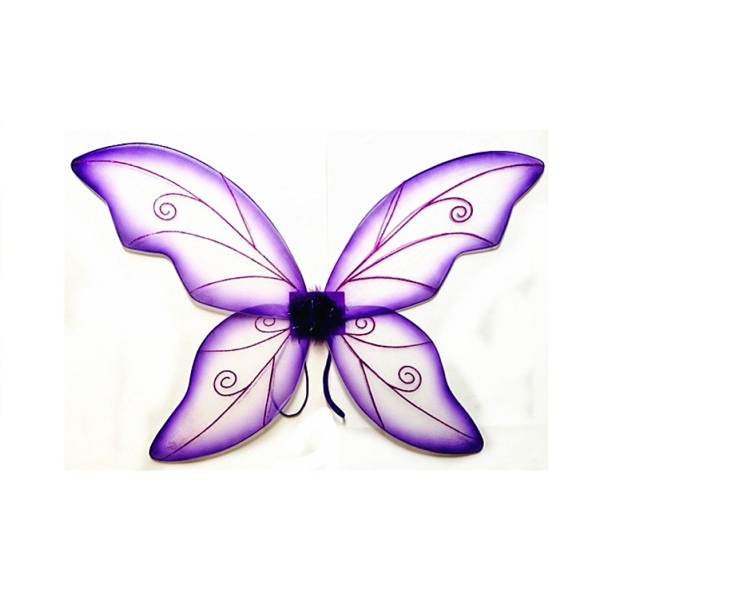 Fairy Wings for Adults - 34 Inch Large Pixie Princess Costume Wings by Cutie Collection (Purple) | Perfect for Halloween, Cosplay, Dress Up Parties & Fairy Themed Events