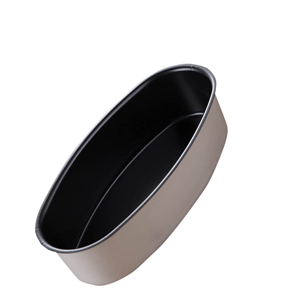 DOITOOL Non-Stick Oval Cheese Cake Pan, Aluminum Alloy Baking Muffin Tin, Round Pastry Griddle for Cakes, Cupcakes & Toast - Perfect for Home Baking, Party Desserts & Professional Pastry Making