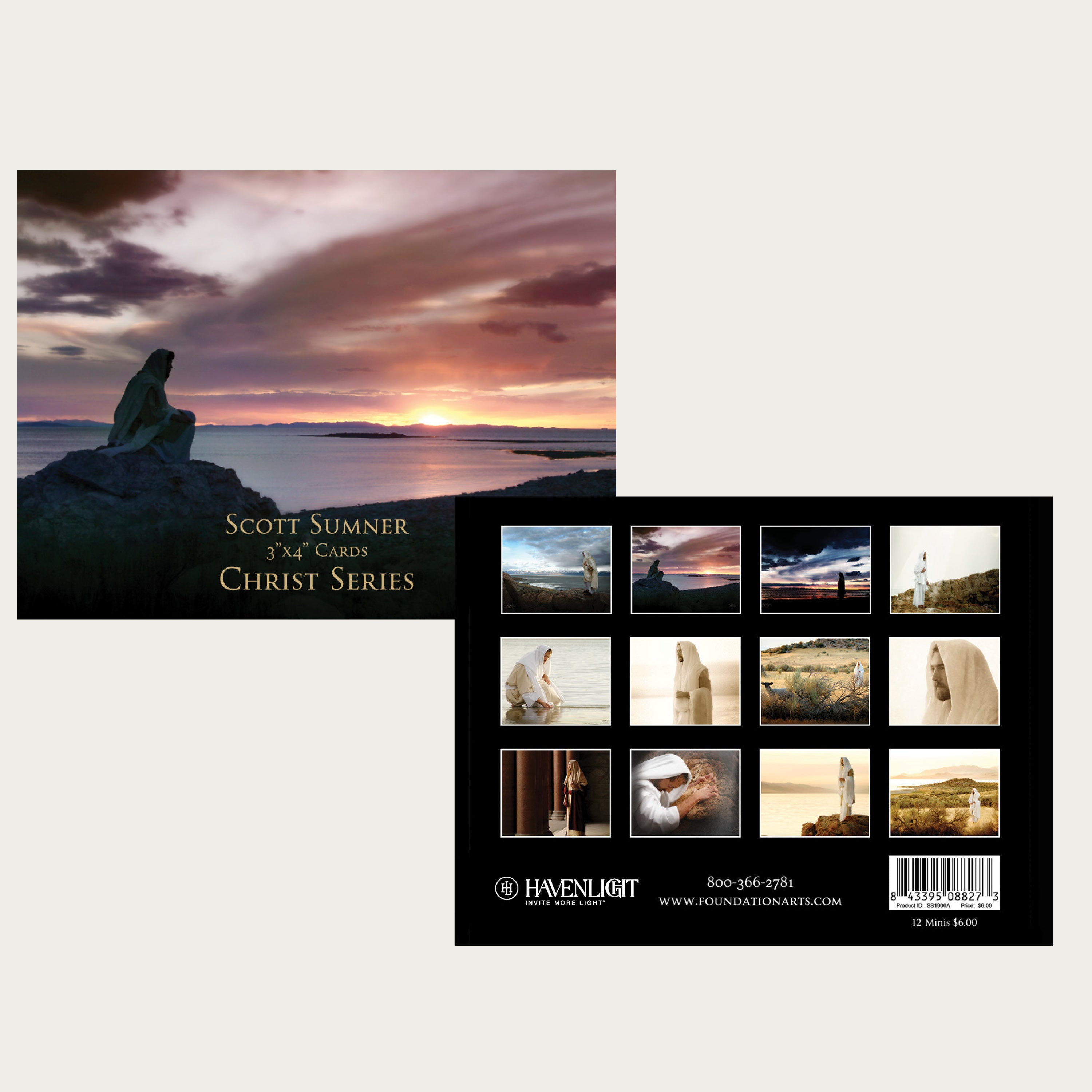 3X4 Christ Series 12 Pack Set - Religious Stickers for Bible Journaling, Scrapbooking & Faith-Based Crafts