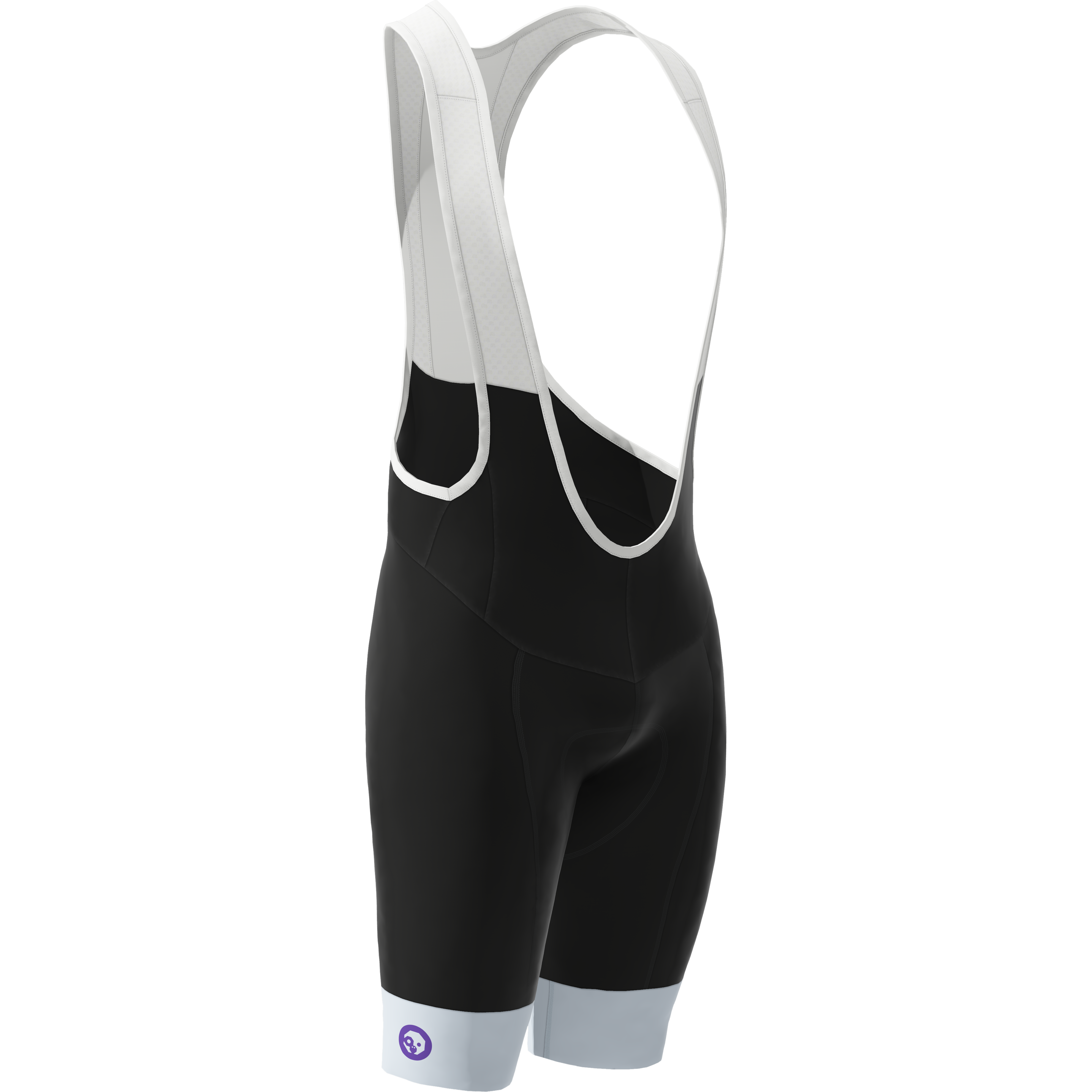 Premium GreenMonkey Black Bib Shorts with Blue Grippers - High-Performance Cycling Shorts for Men & Women - Ideal for Road Biking, Spinning & Indoor Training