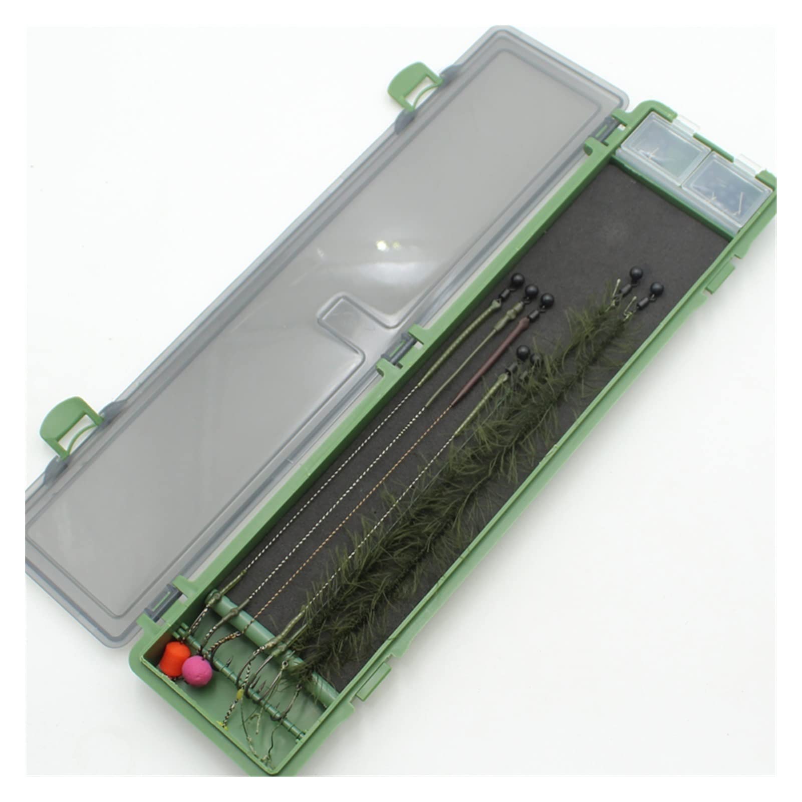 KDAWN Carp Fishing Tackle Box - Waterproof Fishing Accessories Storage Organizer with Hair Rig Board, Pins & Wallet - Extend Tackle Lifespan - Perfect for Carp Fishing Trips & Outdoor Adventures