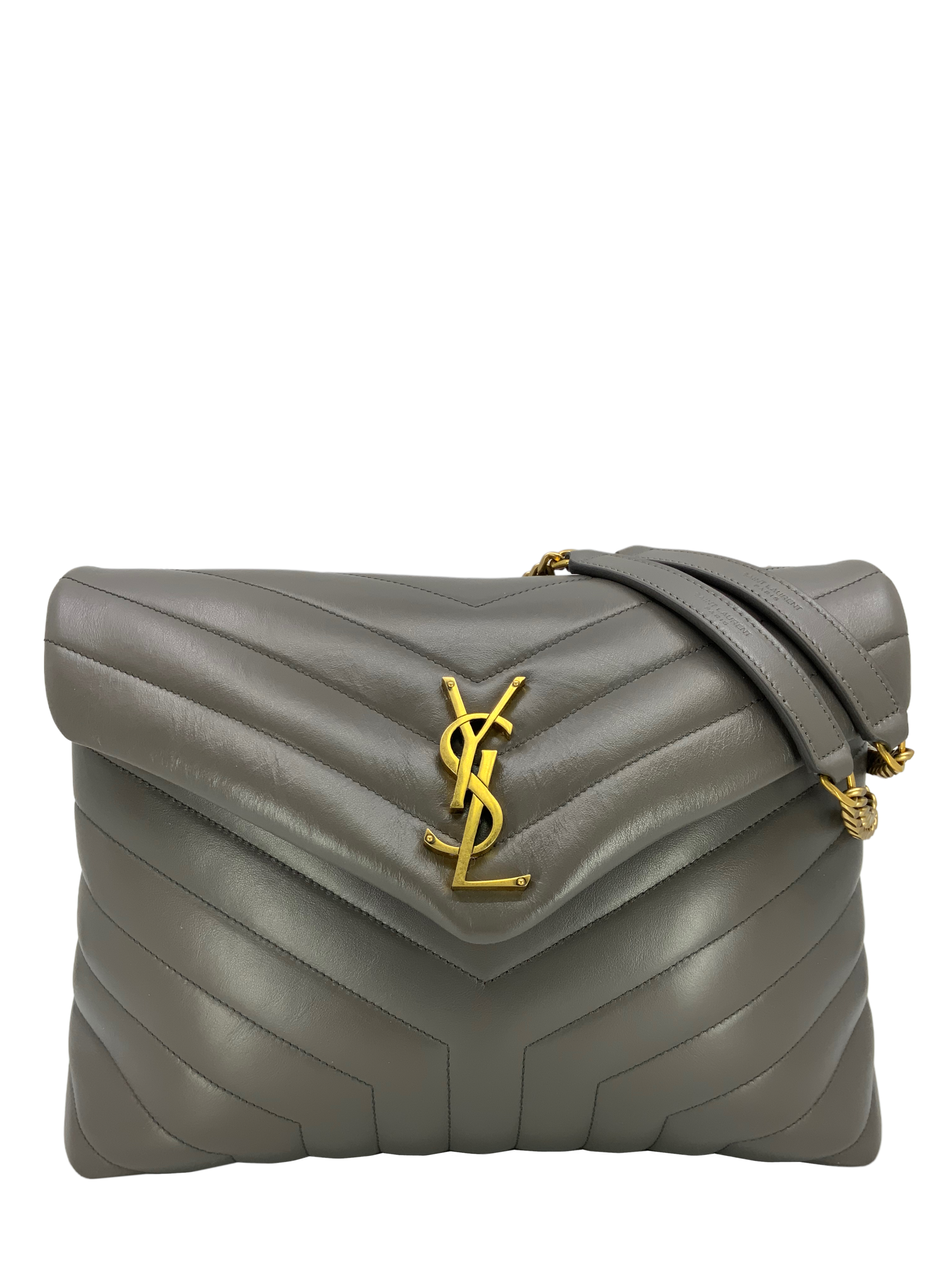 SAINT LAURENT Loulou Medium Shoulder Bag - Genuine Calfskin Leather Crossbody Purse for Women | Perfect for Work, Date Night & Travel Accessories