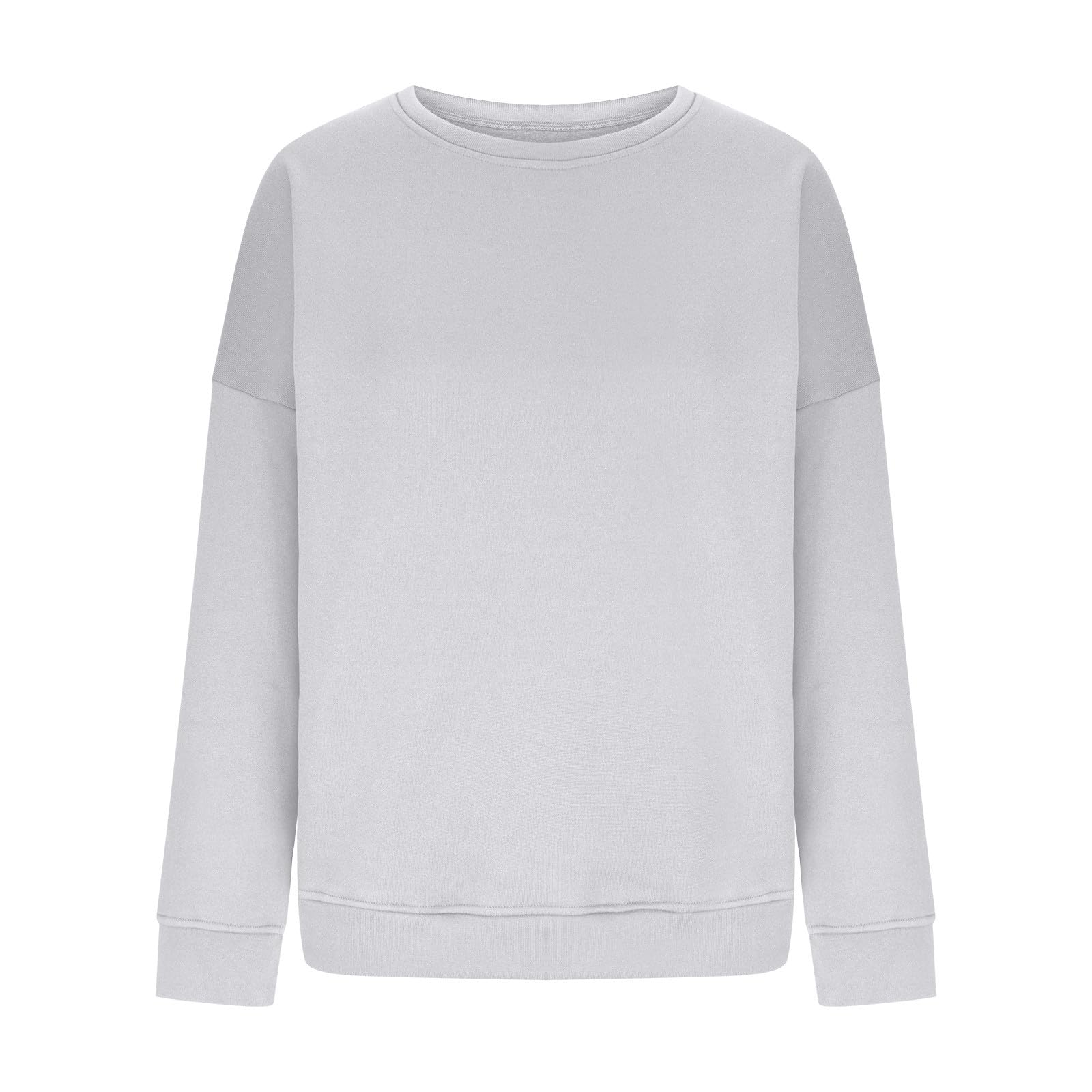 Women's Oversized Sweatshirt 2023 - Fall Crewneck Pullover Long Sleeve Cropped Hoodie - Plus Size Casual Loose Top for Streetwear, Lounge & Coffee Dates
