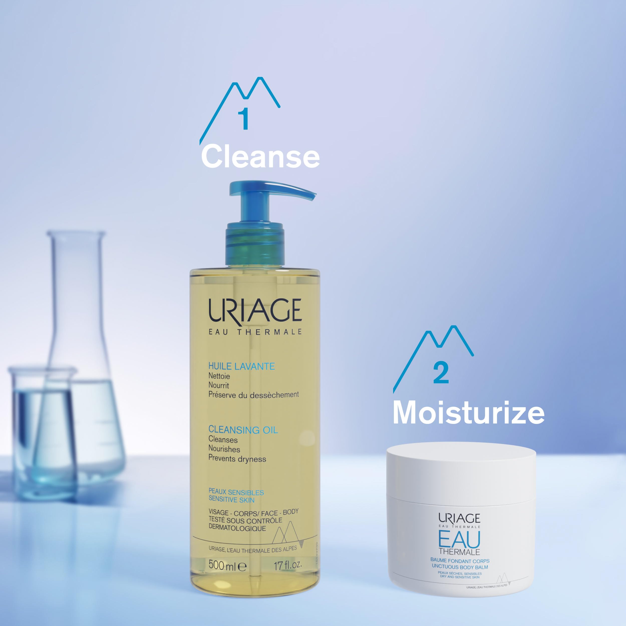 EAU THERMALE Rich Hydrating Body Balm 200ml - Deep Moisturizing Cream for Dry Skin, Perfect for Post-Shower & Nighttime Use