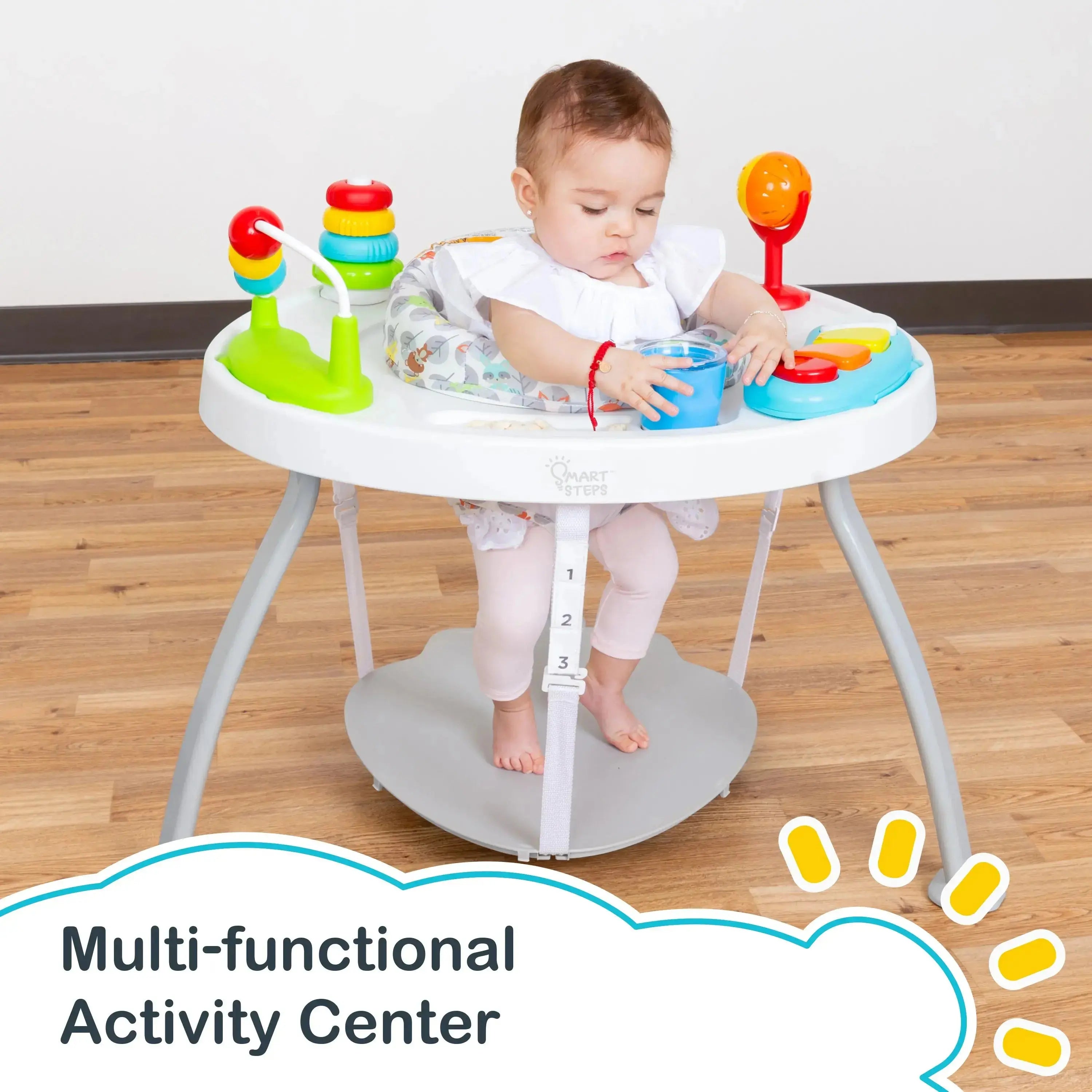 Smart Steps® Bounce N’ Play 3-in-1 Baby Activity Center - Interactive Play Gym, Jumper & Walker for Infants & Toddlers - Perfect for Indoor Playtime, Learning & Development