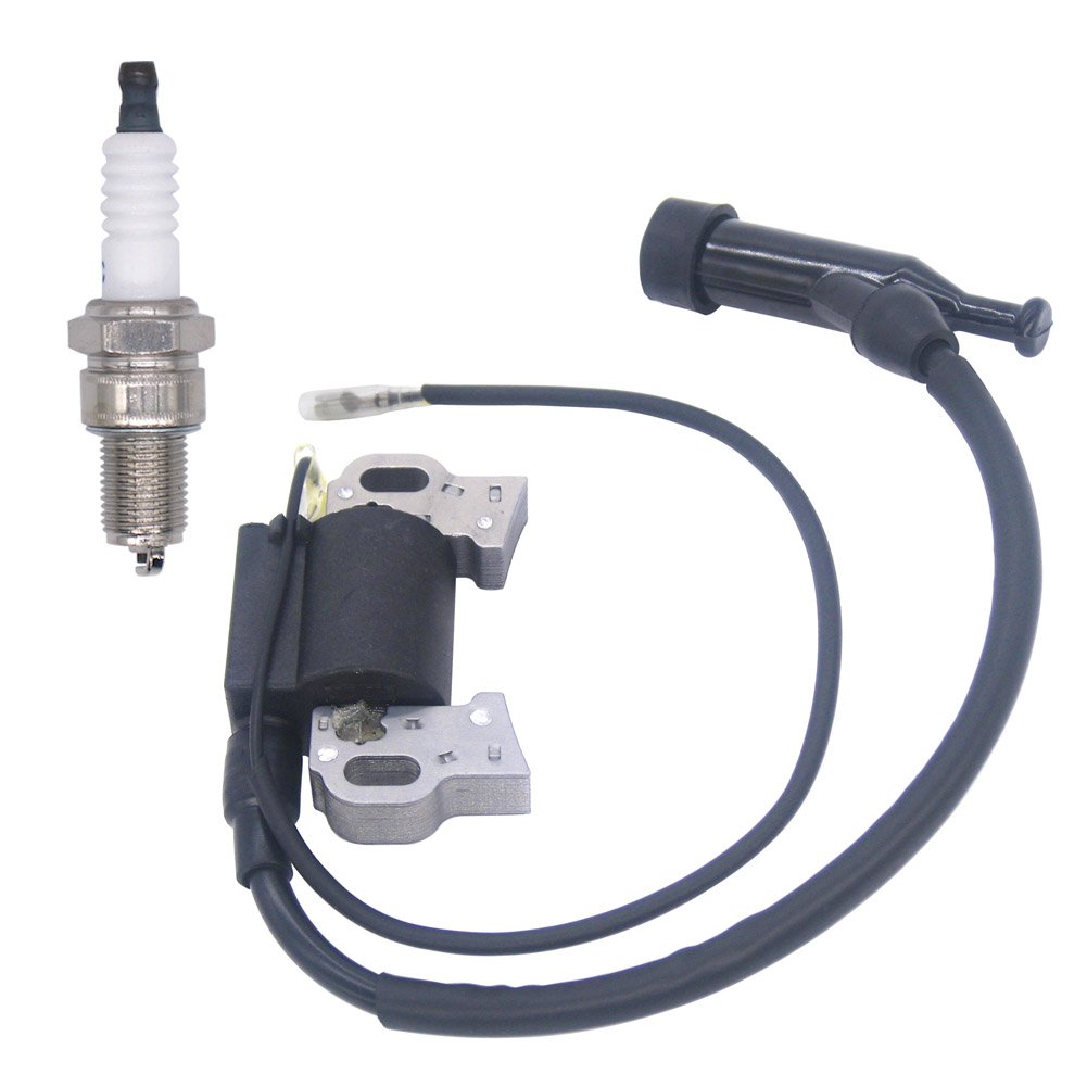 Honda GX240 GX270 GX340 GX390 Ignition Coil & Spark Plug Kit - Compatible with 8HP, 9HP, 11HP, 13HP Engines - Perfect for Small Engine Repair, Lawn Mowers, Generators & Power Equipment