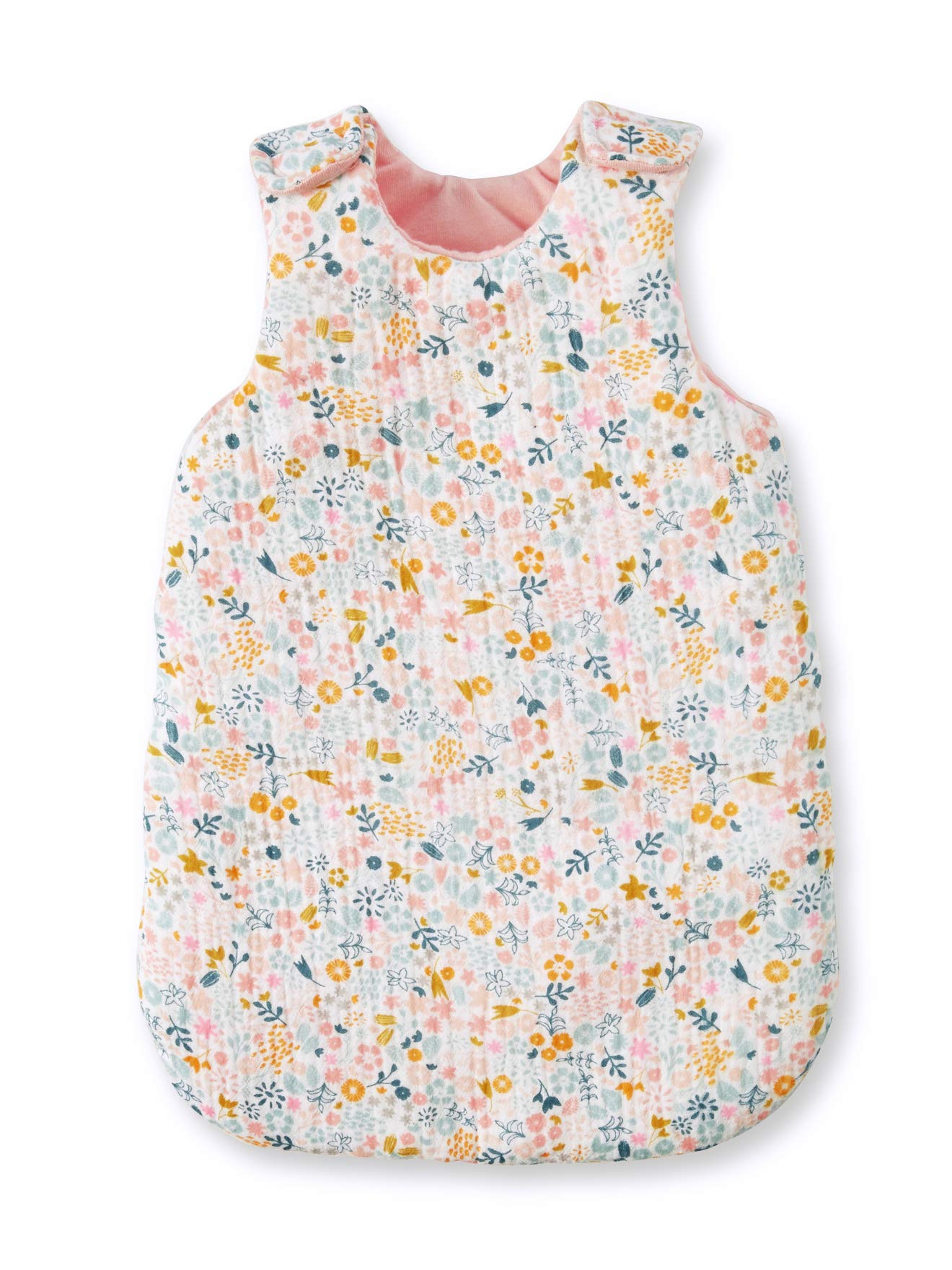 VERTBAUDET Baby Sleeping Bag in Pink Cotton Gauze - Soft & Breathable for Newborns & Infants - Perfect for Nursery, Daycare & Travel