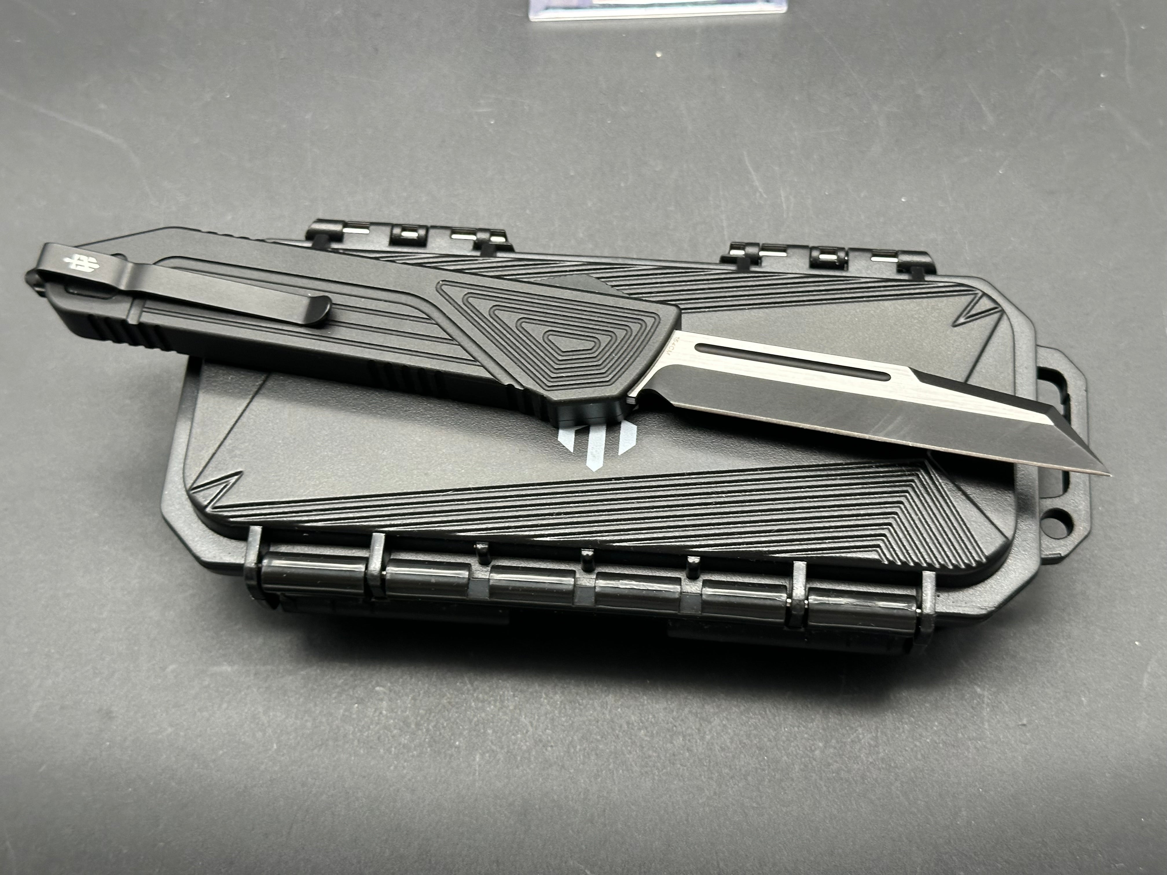 Takcom Chimera OTF Automatic Knife - Premium 154CM Steel Blade with Aluminum Handle for Outdoor Camping, Hunting & EDC Tactical Use