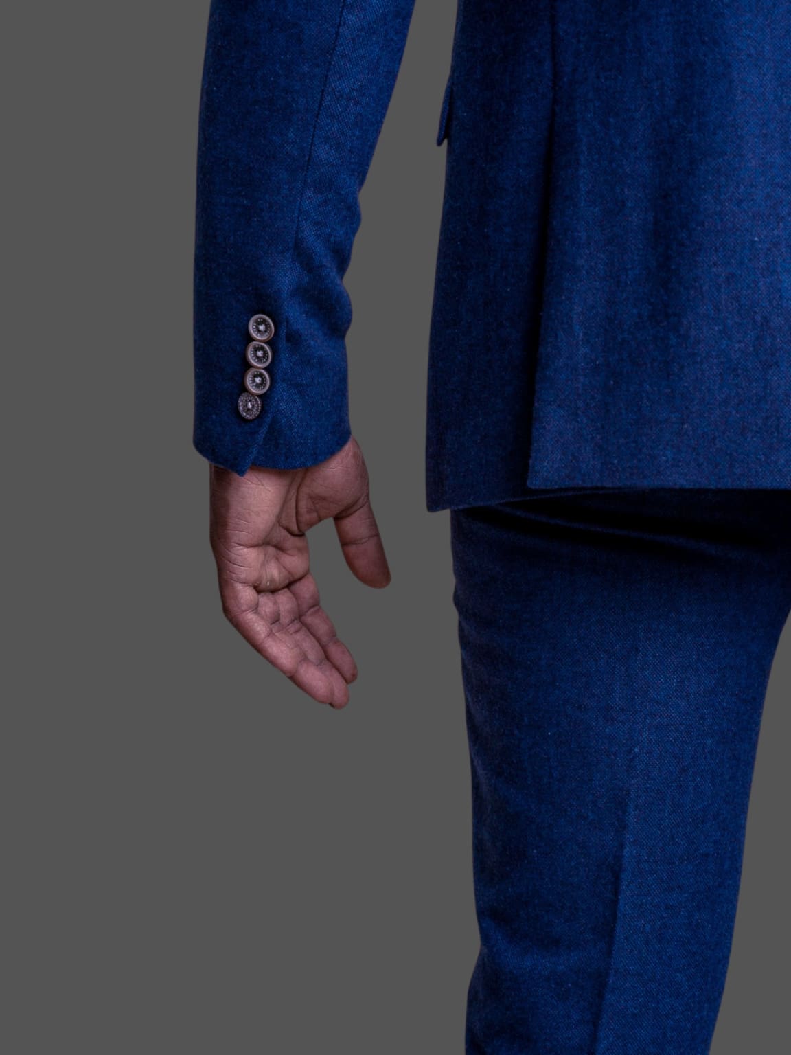 Stylish Cavani Orson Blue Suit with Albert Brown Waistcoat for Men | Premium Wedding, Business & Formal Occasion Outfit