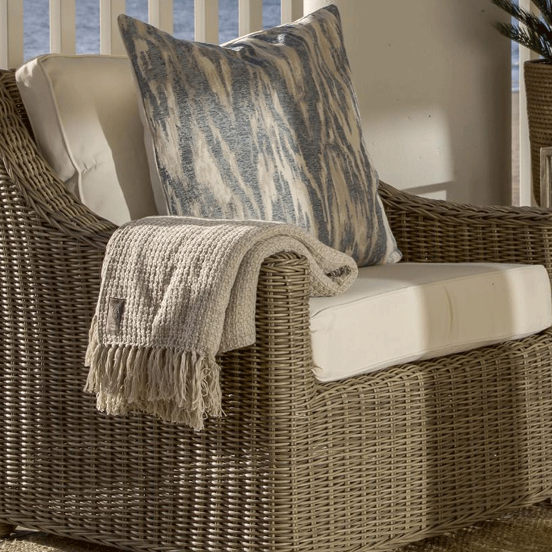 Artwood Layton Outdoor Single Seater Armchair - Waterproof Wicker Patio Chair with Cushion, Perfect for Garden, Poolside & Balcony Relaxation