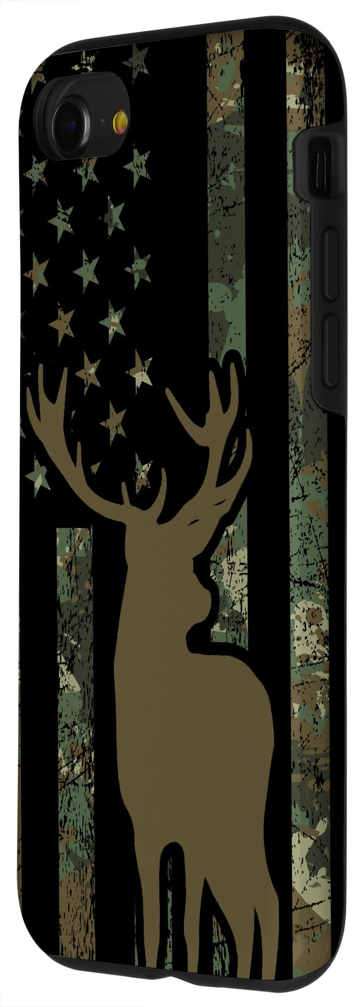 iPhone SE (2020)/7/8 Camouflage Hunting Phone Case with American Flag Design - Durable Protective Cover for Elk Hunting & Outdoor Adventures