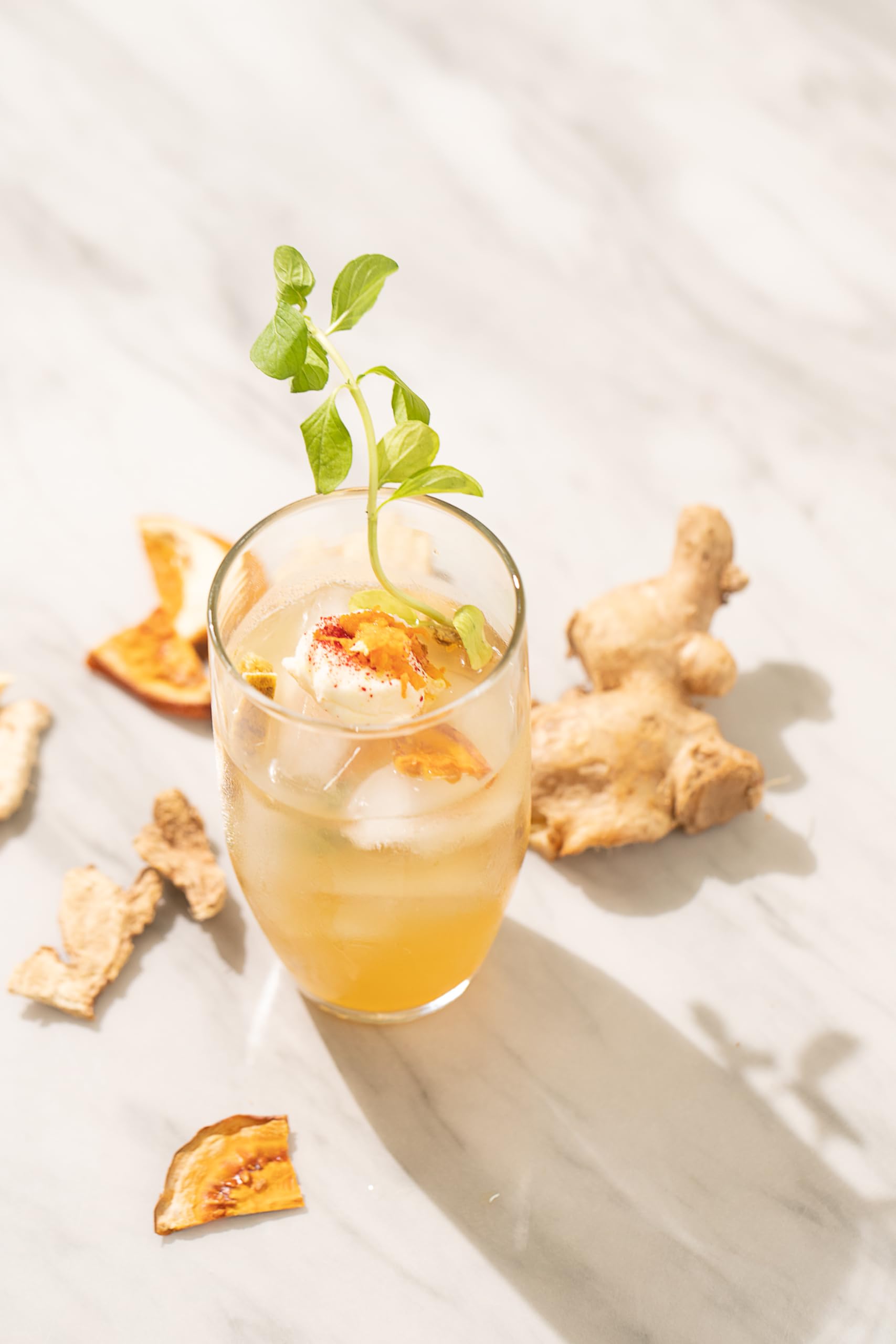 Moosa Inmune Citric Exotic Dried Fruit Tea Mix - Ginger, Pineapple, Orange & Tamarillo Infusion | Caffeine-Free, Vegan, Gluten-Free | Perfect for Hot Tea, Iced Tea, Cocktails & Mocktails - Pack of 6