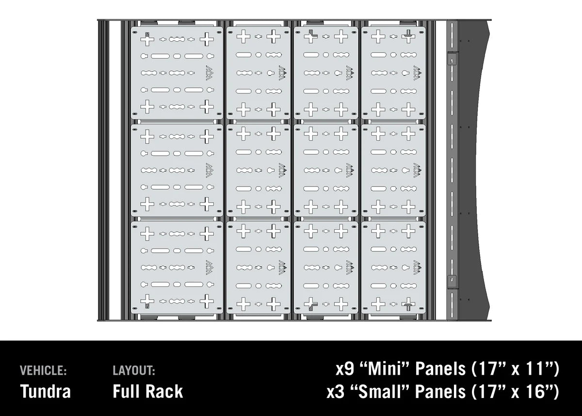 Backwoods Adventure Mods Deck Accessory Panels for DRIFTR Roof Racks - Off-Road Vehicle Storage Solution for Camping & Outdoor Gear
