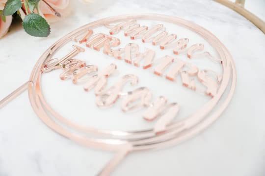 Custom Mr & Mrs Cake Topper - Personalized Wedding Cake Decorations for Engagement, Bridal Shower & Wedding | Perfect for Romantic Celebrations & Anniversary Cakes