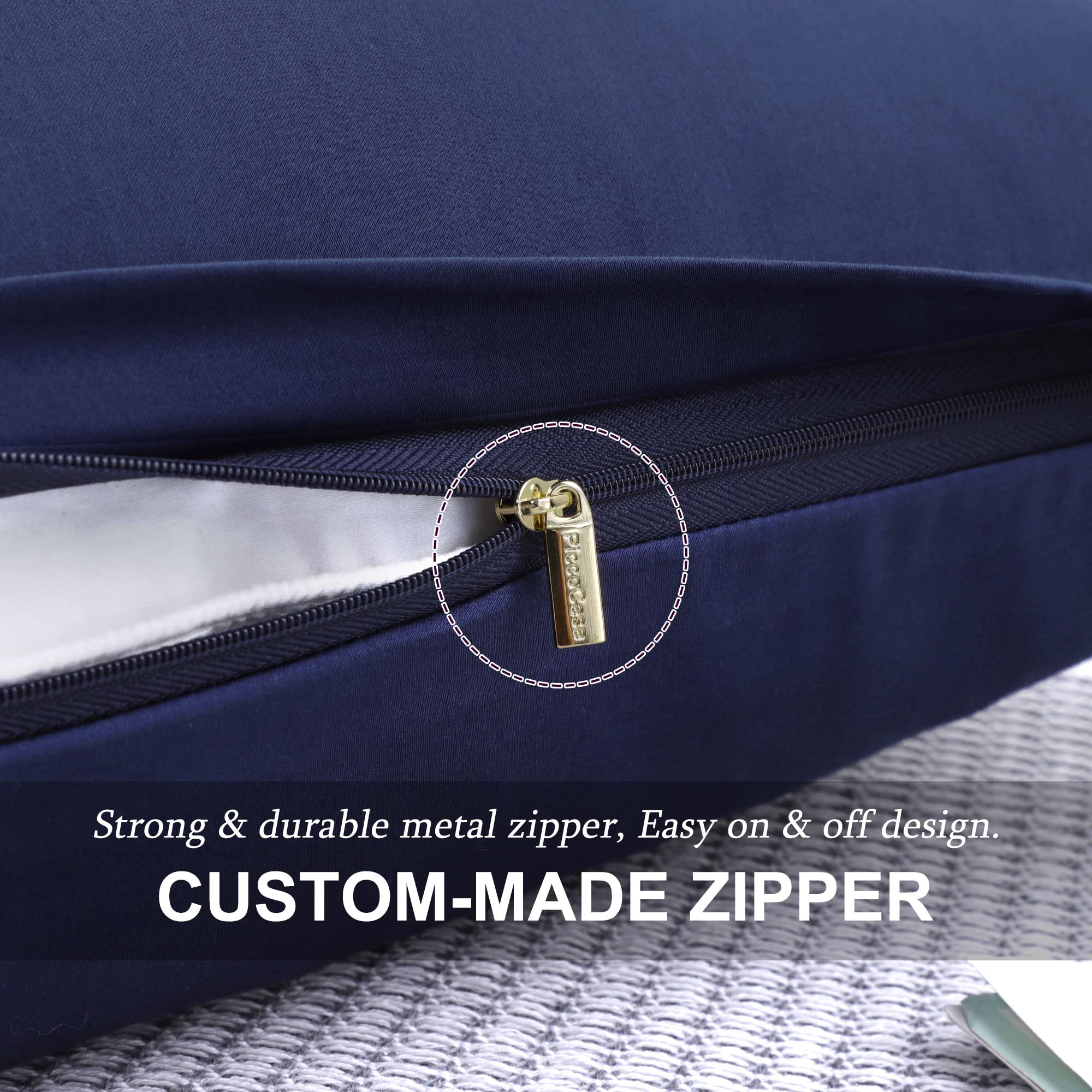 Premium Soft Cotton Pillowcases Set of 2 - Breathable & Hypoallergenic Bedding for Side Sleepers & Hot Sleepers - Perfect for Home, Hotel, or Travel Use